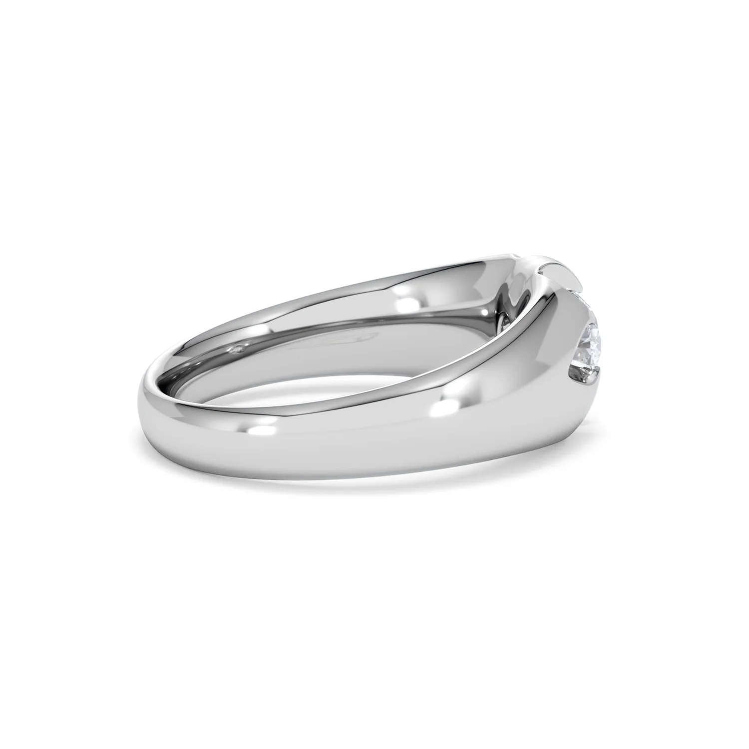 Men's Lab Diamond Signet Ring 0.50ct Round Cut in 925 Silver - Image 31