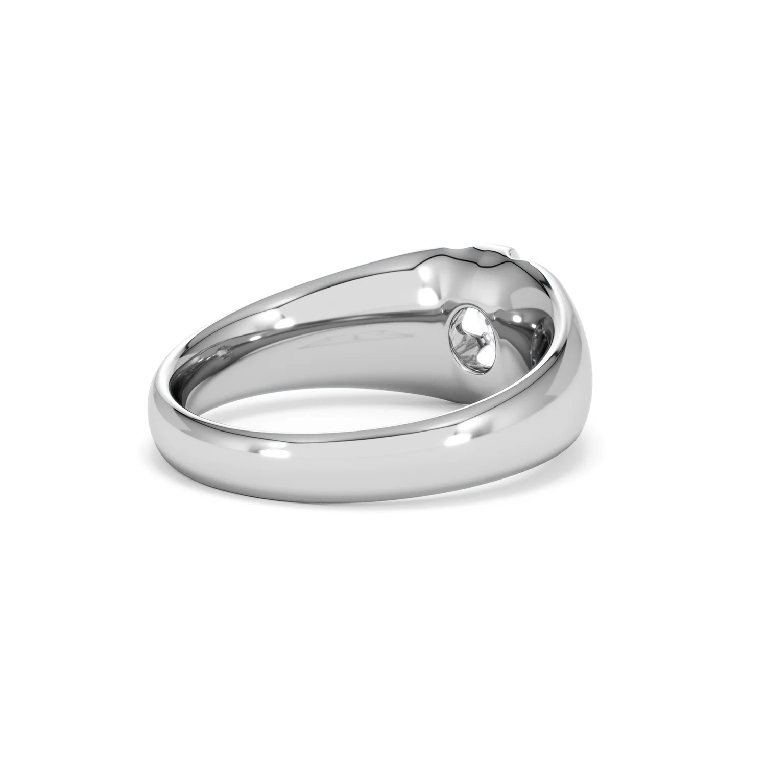 Men's Lab Diamond Signet Ring 0.50ct Round Cut in 925 Silver - Image 39