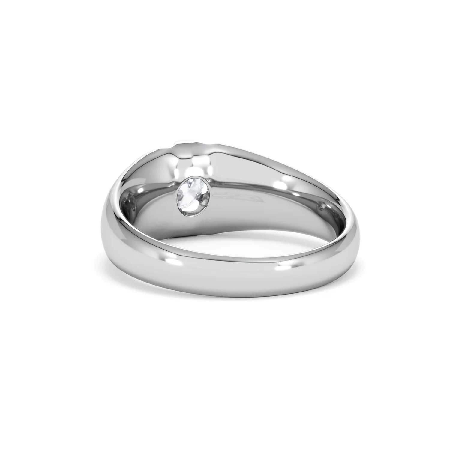Men's Lab Diamond Signet Ring 0.50ct Round Cut in 925 Silver - Image 53