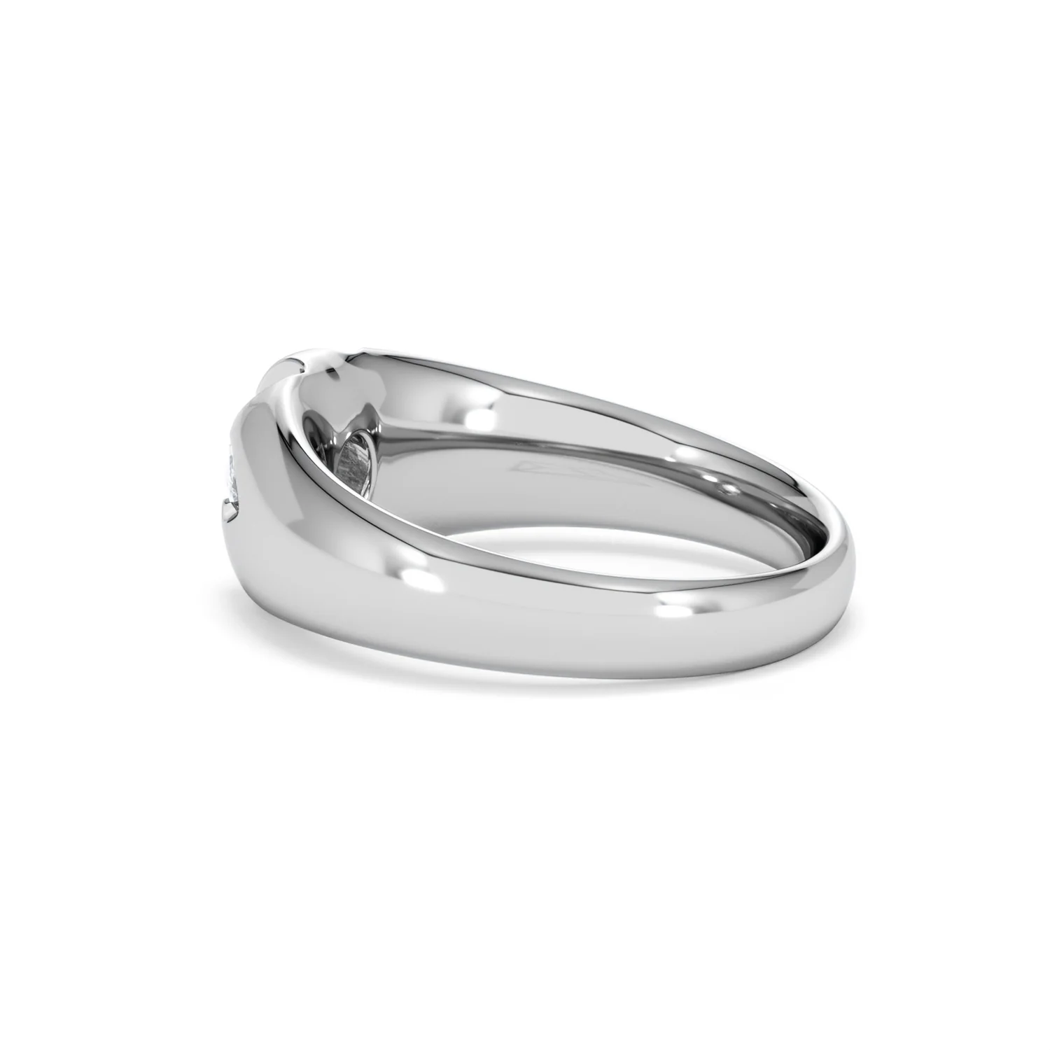 Men's Lab Diamond Signet Ring 0.50ct Round Cut in 925 Silver - Image 62