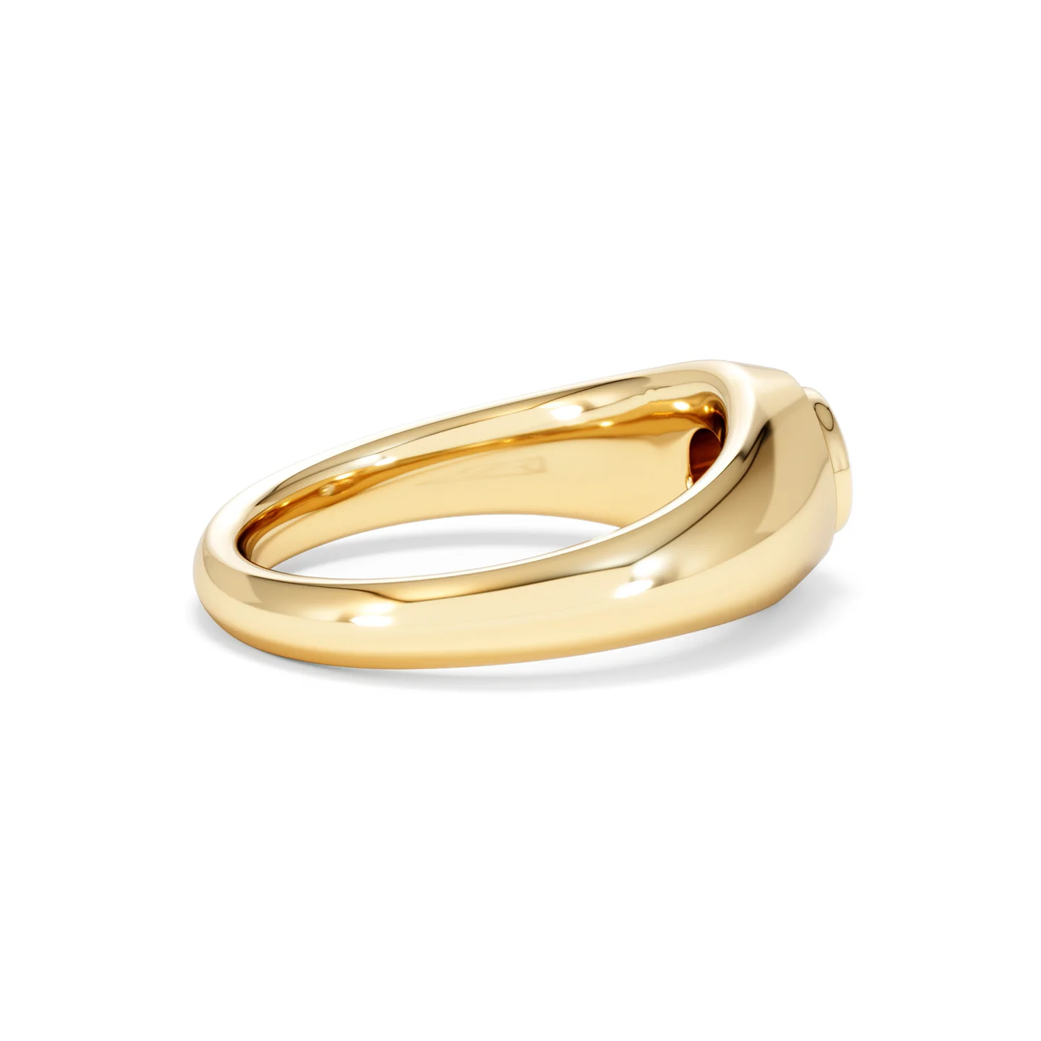 Axis Men's 0.50ct Round Cut Lab Diamond Signet Ring in 18K Gold Vermeil - Image 33