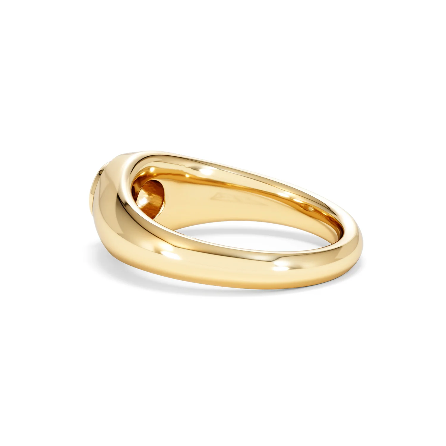 Axis Men's 0.50ct Round Cut Lab Diamond Signet Ring in 18K Gold Vermeil - Image 62