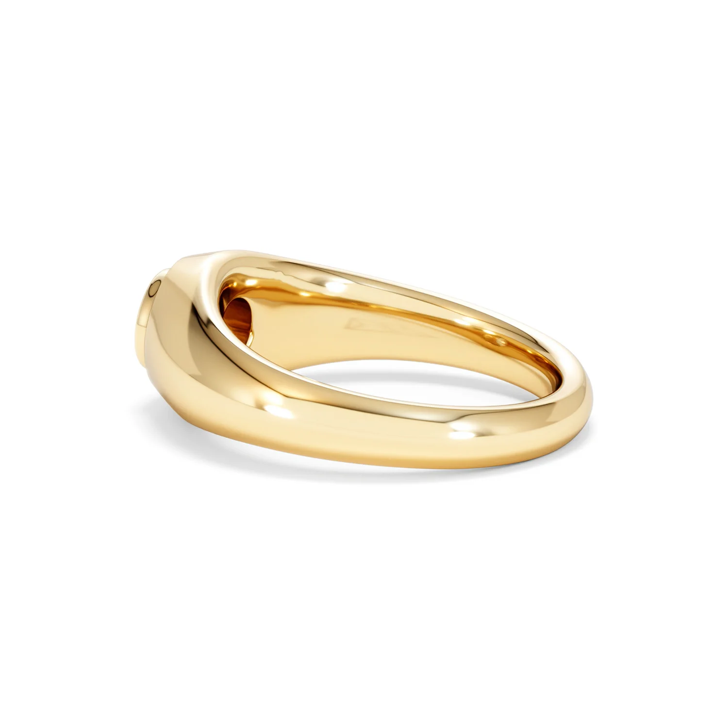 Axis Men's 0.50ct Round Cut Lab Diamond Signet Ring in 18K Gold Vermeil - Image 64