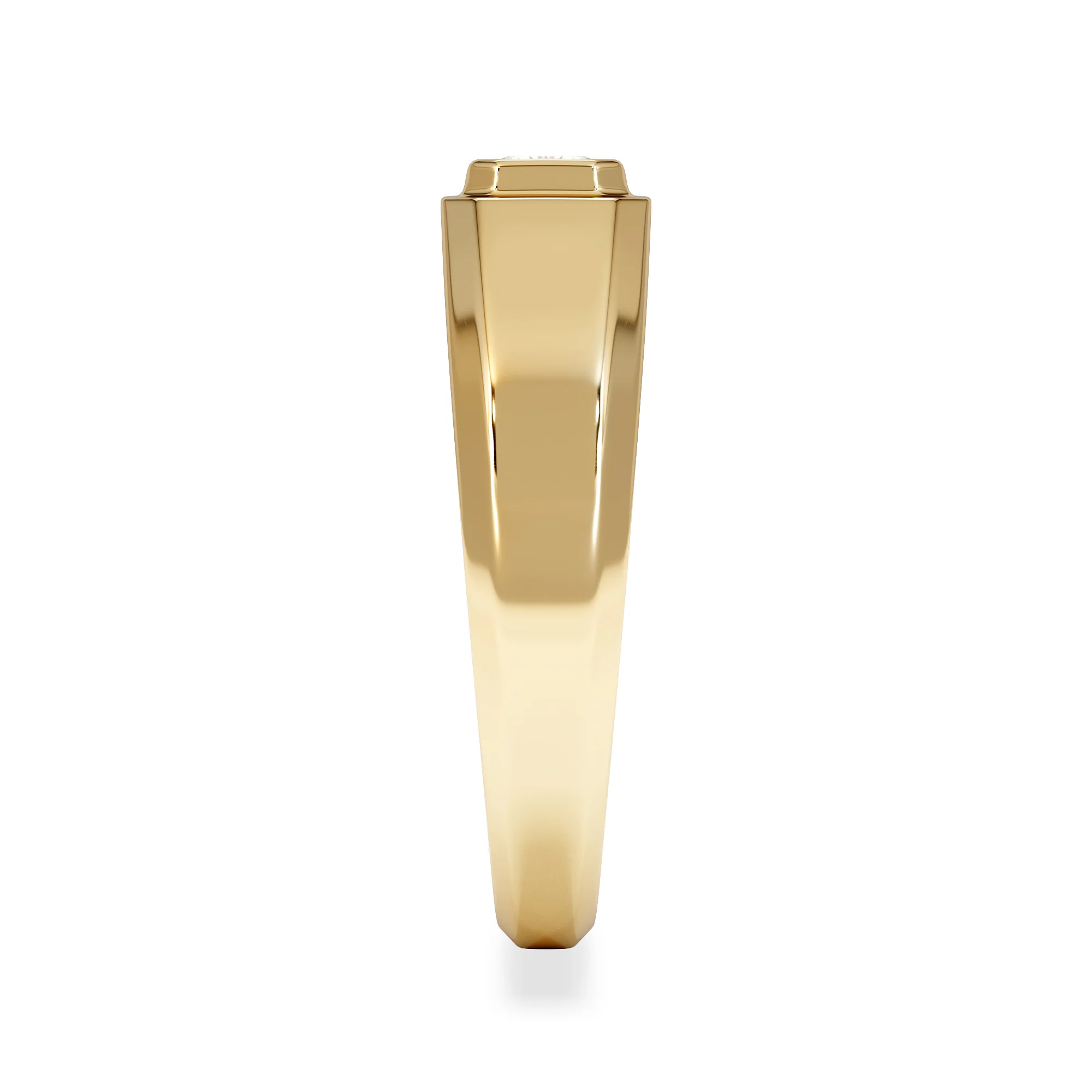 Axis Men's Lab Diamond Signet Ring 0.50ct Emerald Cut Set in 9k Gold - Image 5