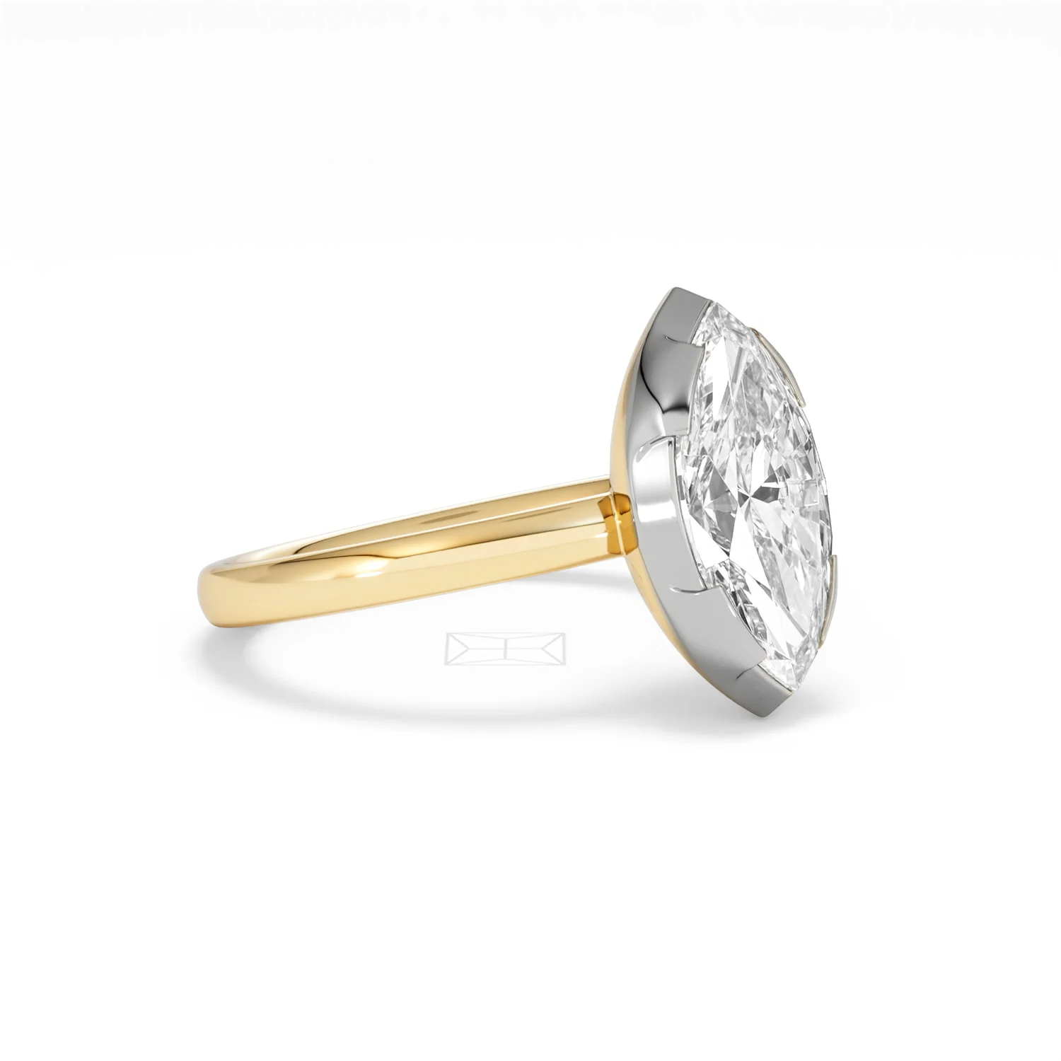 Muse 2.00ct Marquise Cut Lab Grown Solitaire Engagement Ring in 18K Yellow Gold - Image 17