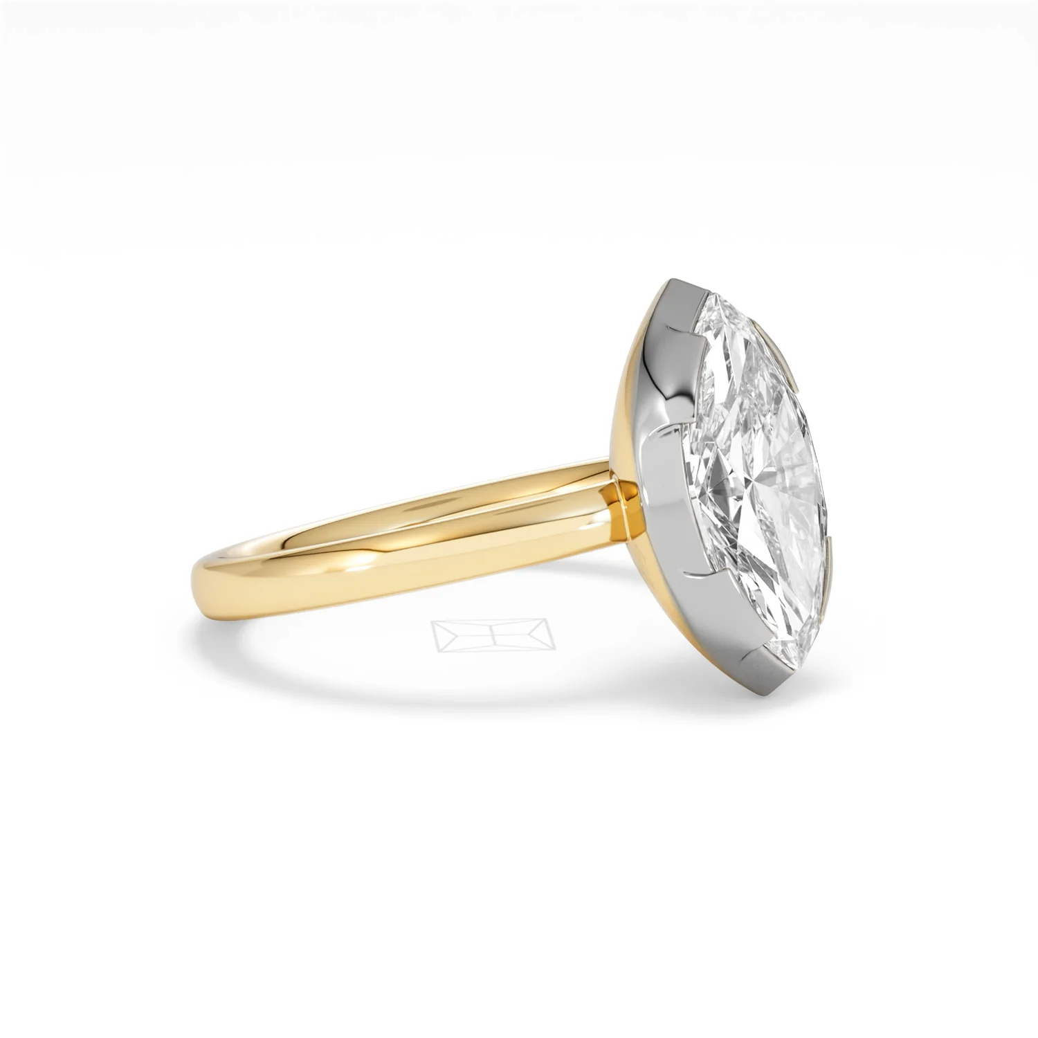 Muse 2.00ct Marquise Cut Lab Grown Solitaire Engagement Ring in 18K Yellow Gold - Image 18