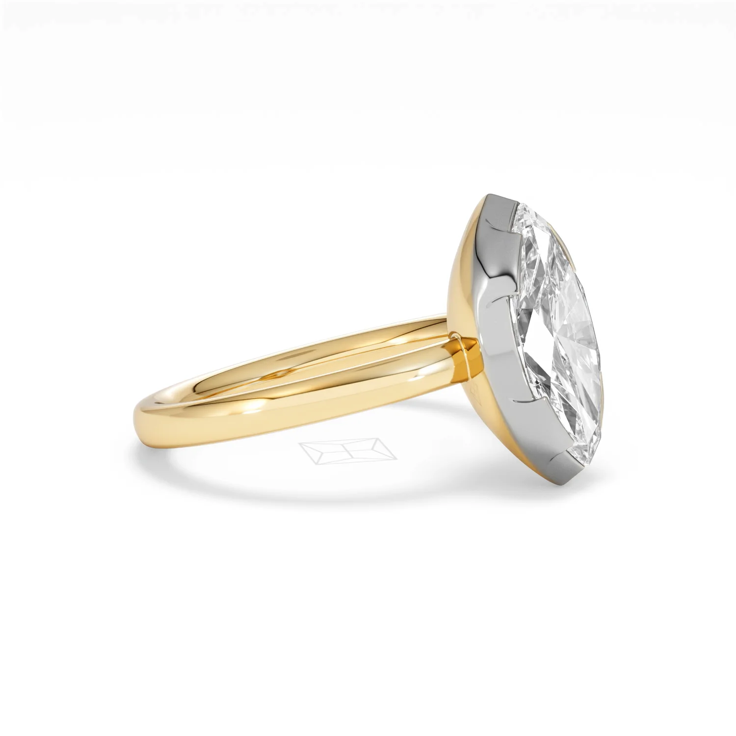 Muse 2.00ct Marquise Cut Lab Grown Solitaire Engagement Ring in 18K Yellow Gold - Image 20