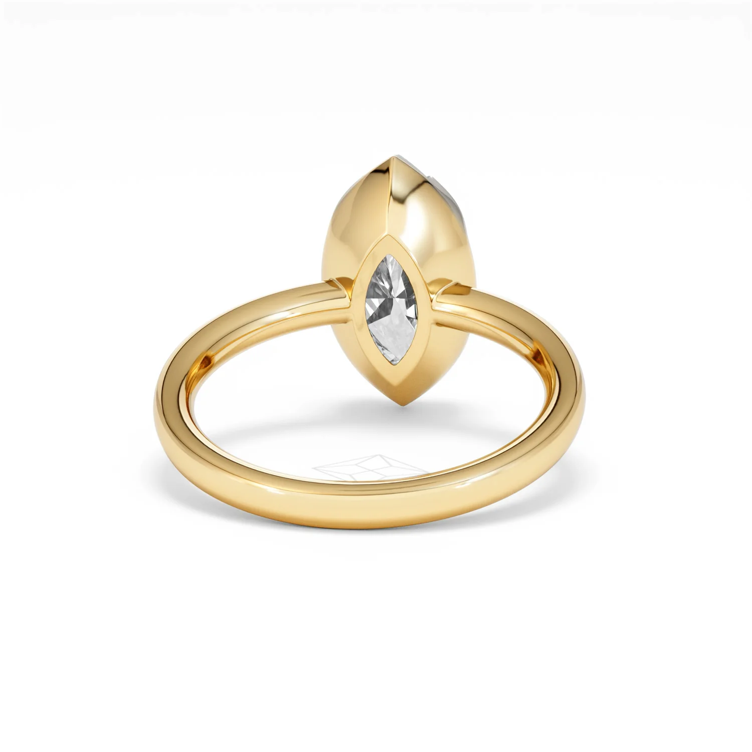 Muse 2.00ct Marquise Cut Lab Grown Solitaire Engagement Ring in 18K Yellow Gold - Image 45