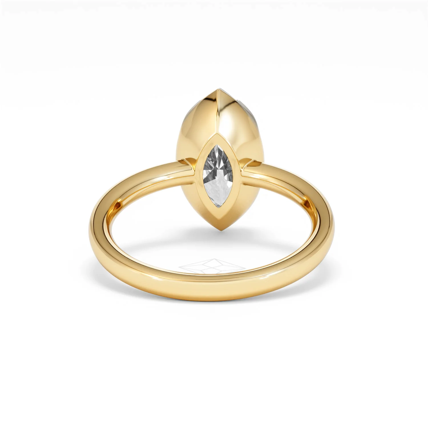 Muse 2.00ct Marquise Cut Lab Grown Solitaire Engagement Ring in 18K Yellow Gold - Image 46