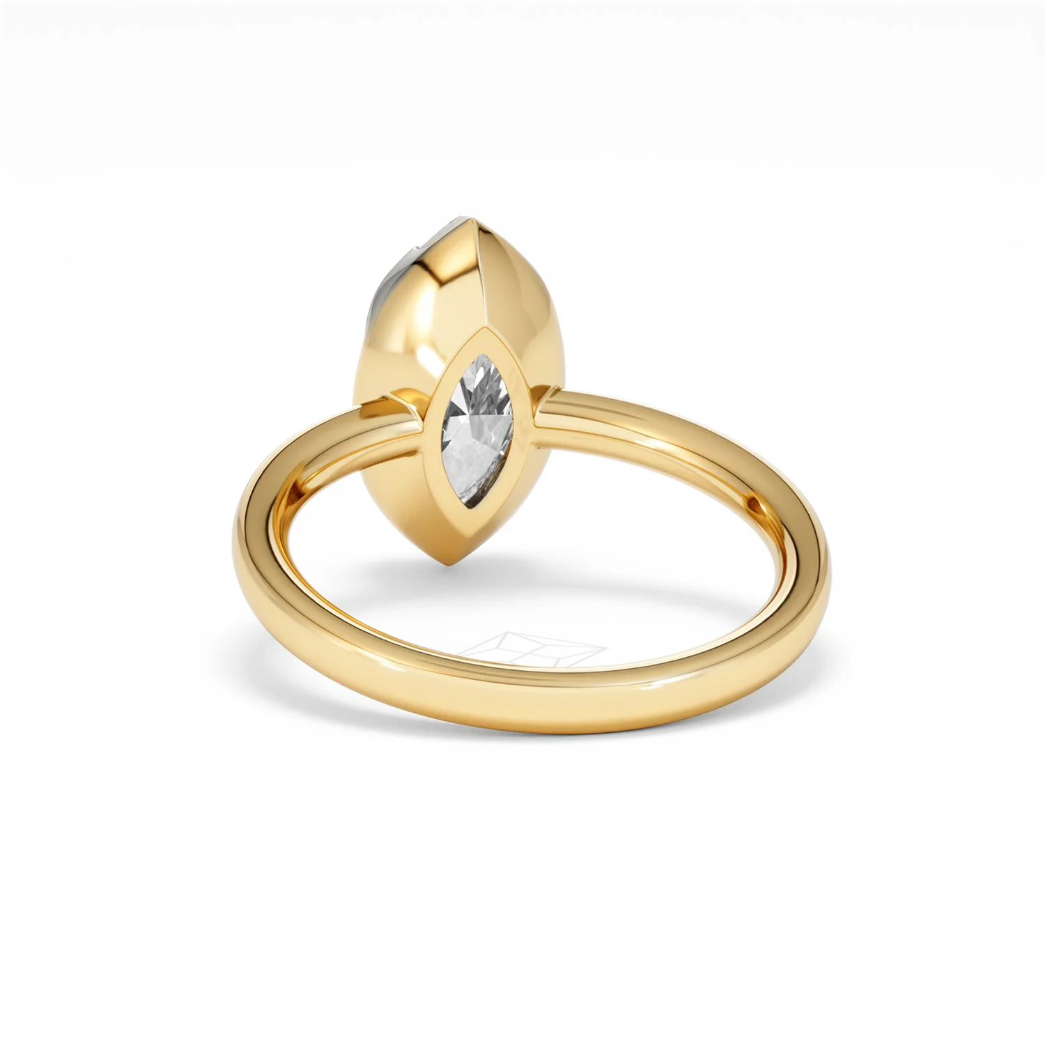 Muse 2.00ct Marquise Cut Lab Grown Solitaire Engagement Ring in 18K Yellow Gold - Image 50