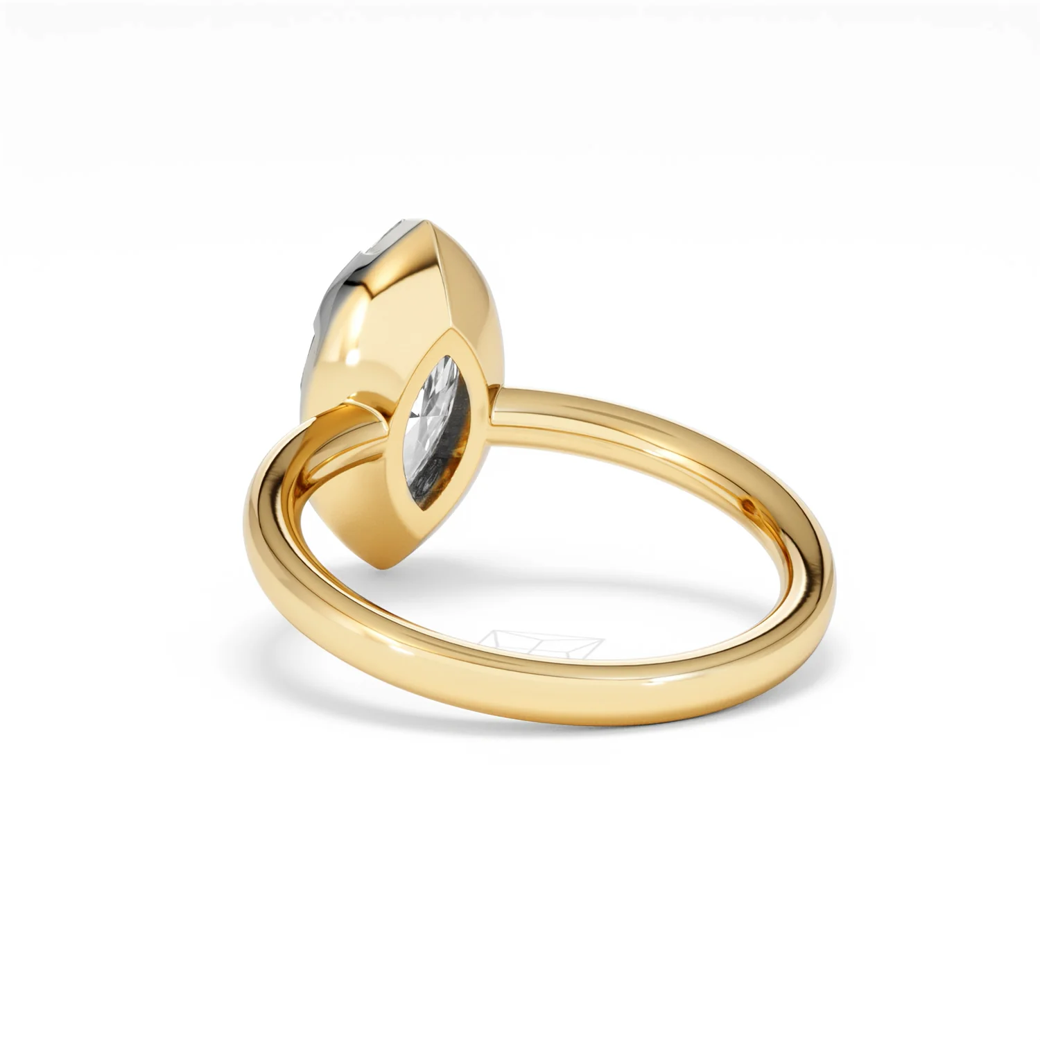 Muse 2.00ct Marquise Cut Lab Grown Solitaire Engagement Ring in 18K Yellow Gold - Image 53