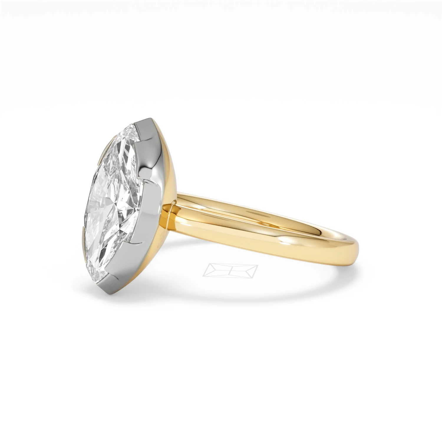 Muse 2.00ct Marquise Cut Lab Grown Solitaire Engagement Ring in 18K Yellow Gold - Image 75