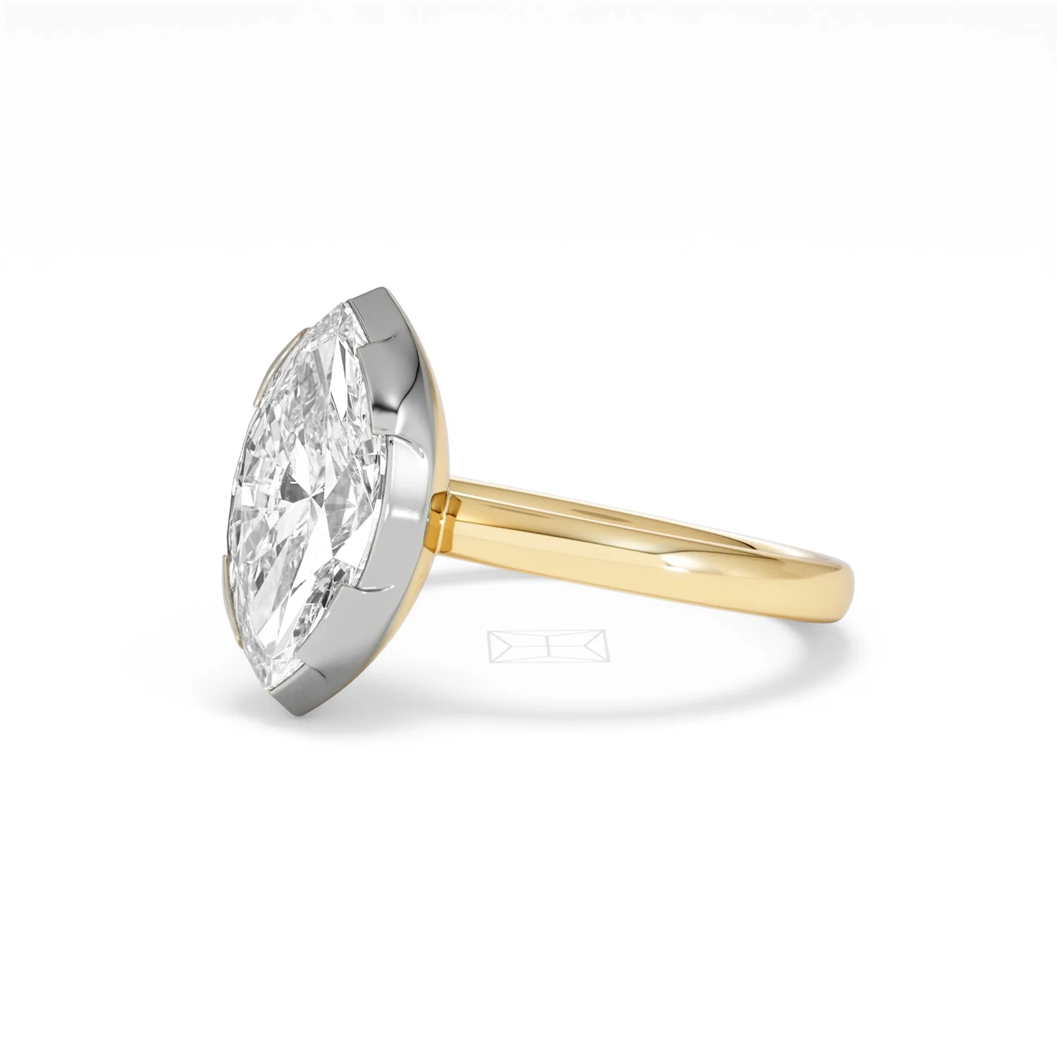 Muse 2.00ct Marquise Cut Lab Grown Solitaire Engagement Ring in 18K Yellow Gold - Image 77