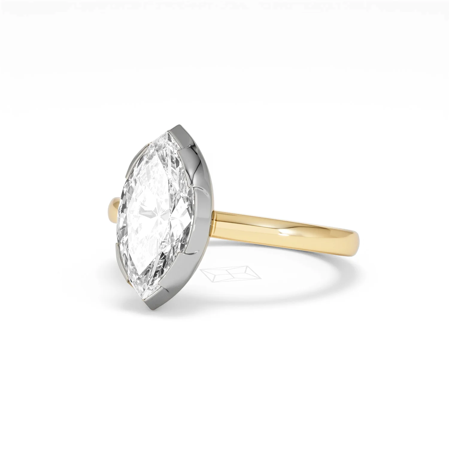Muse 2.00ct Marquise Cut Lab Grown Solitaire Engagement Ring in 18K Yellow Gold - Image 80