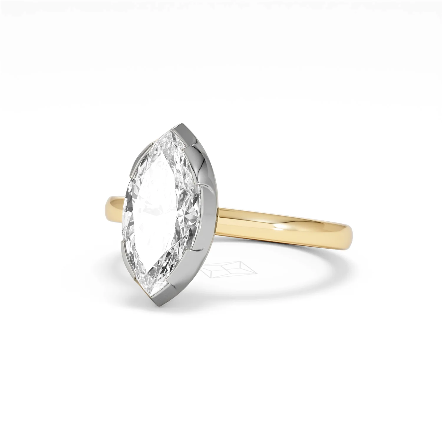 Muse 2.00ct Marquise Cut Lab Grown Solitaire Engagement Ring in 18K Yellow Gold - Image 81