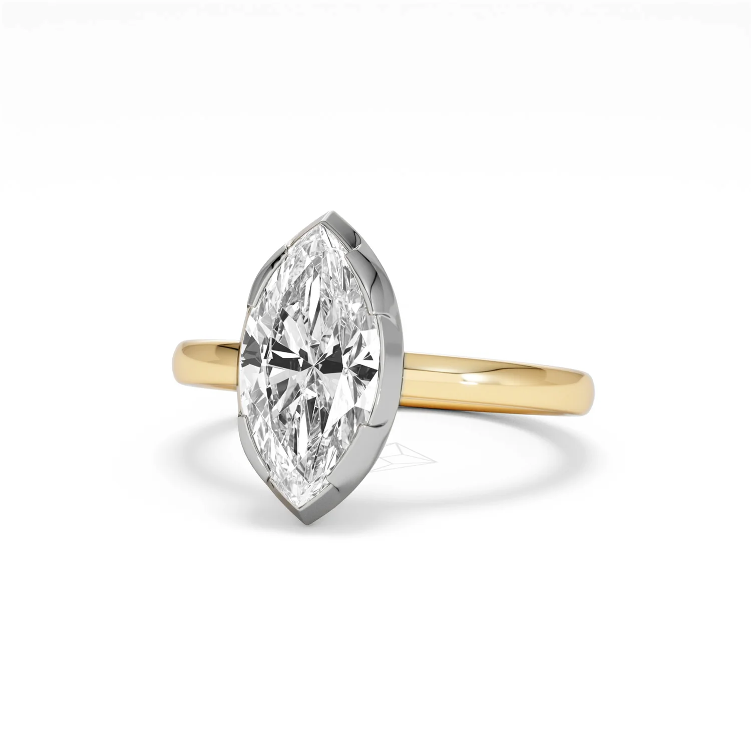 Muse 2.00ct Marquise Cut Lab Grown Solitaire Engagement Ring in 18K Yellow Gold - Image 83