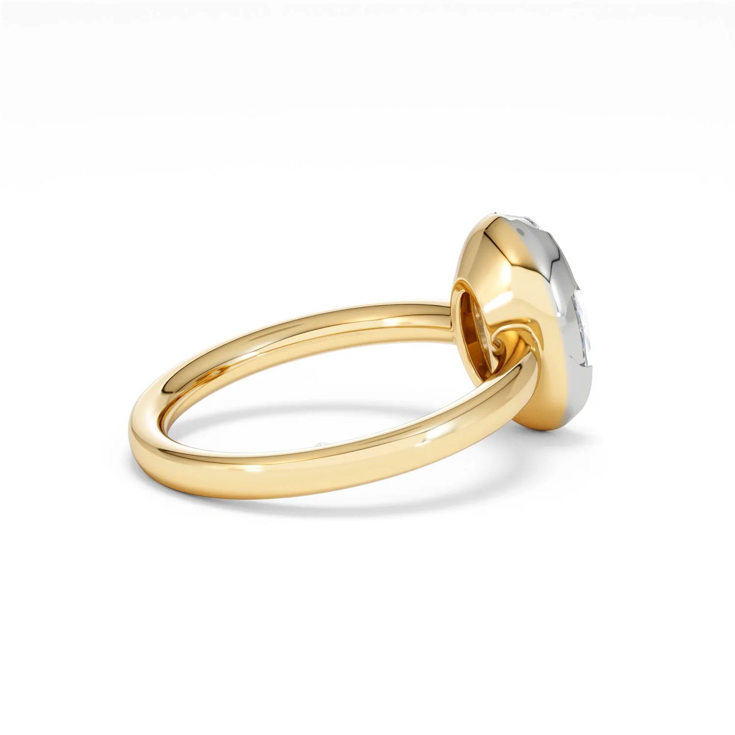 Muse 2.00ct Oval Cut Lab Grown Solitaire Engagement Ring in 18K Yellow Gold - Image 33
