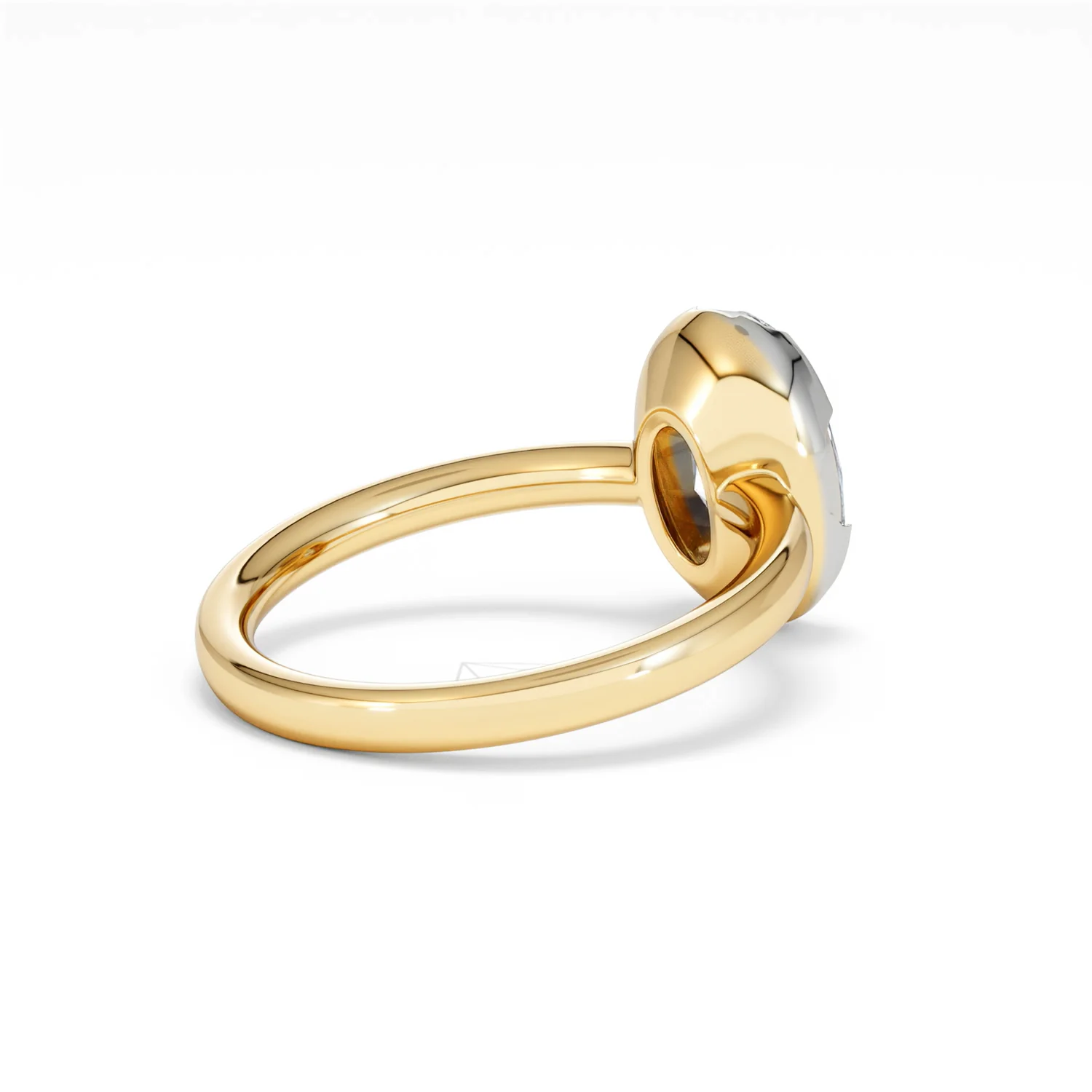 Muse 2.00ct Oval Cut Lab Grown Solitaire Engagement Ring in 18K Yellow Gold - Image 36