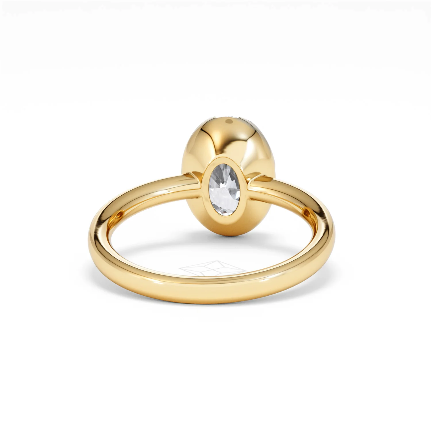 Muse 2.00ct Oval Cut Lab Grown Solitaire Engagement Ring in 18K Yellow Gold - Image 45