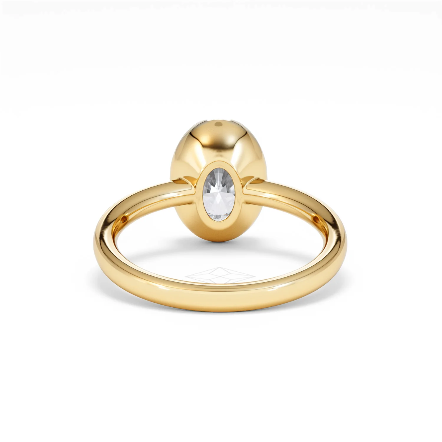 Muse 2.00ct Oval Cut Lab Grown Solitaire Engagement Ring in 18K Yellow Gold - Image 47