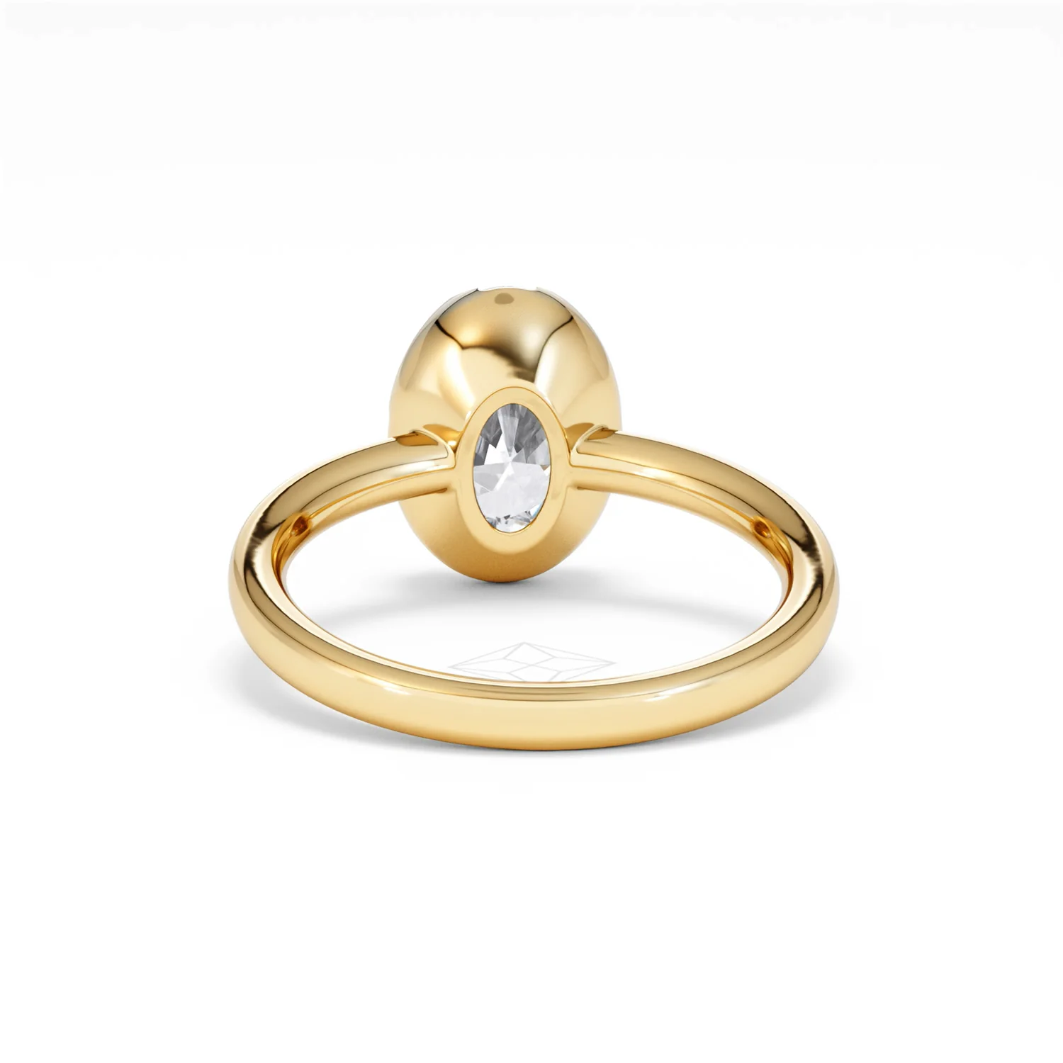 Muse 2.00ct Oval Cut Lab Grown Solitaire Engagement Ring in 18K Yellow Gold - Image 48