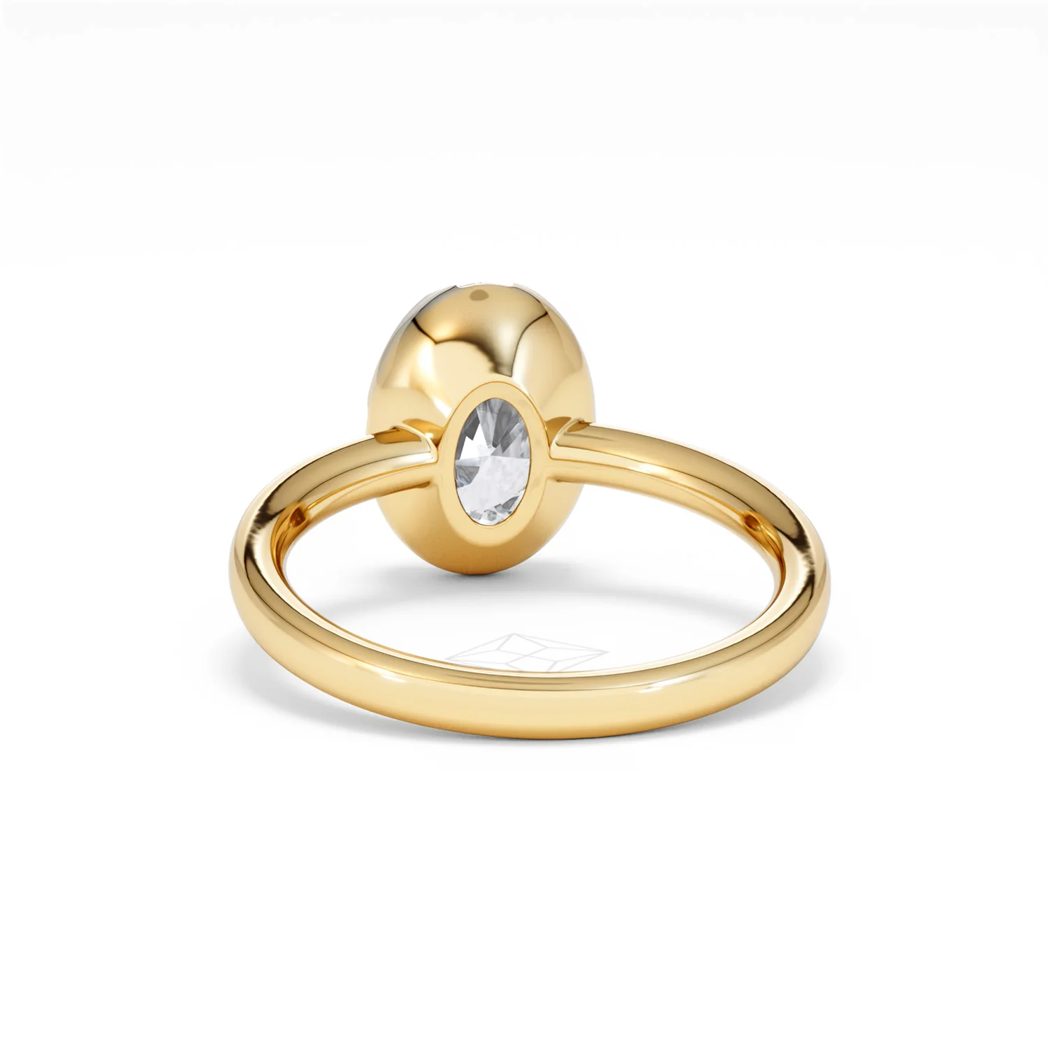 Muse 2.00ct Oval Cut Lab Grown Solitaire Engagement Ring in 18K Yellow Gold - Image 49