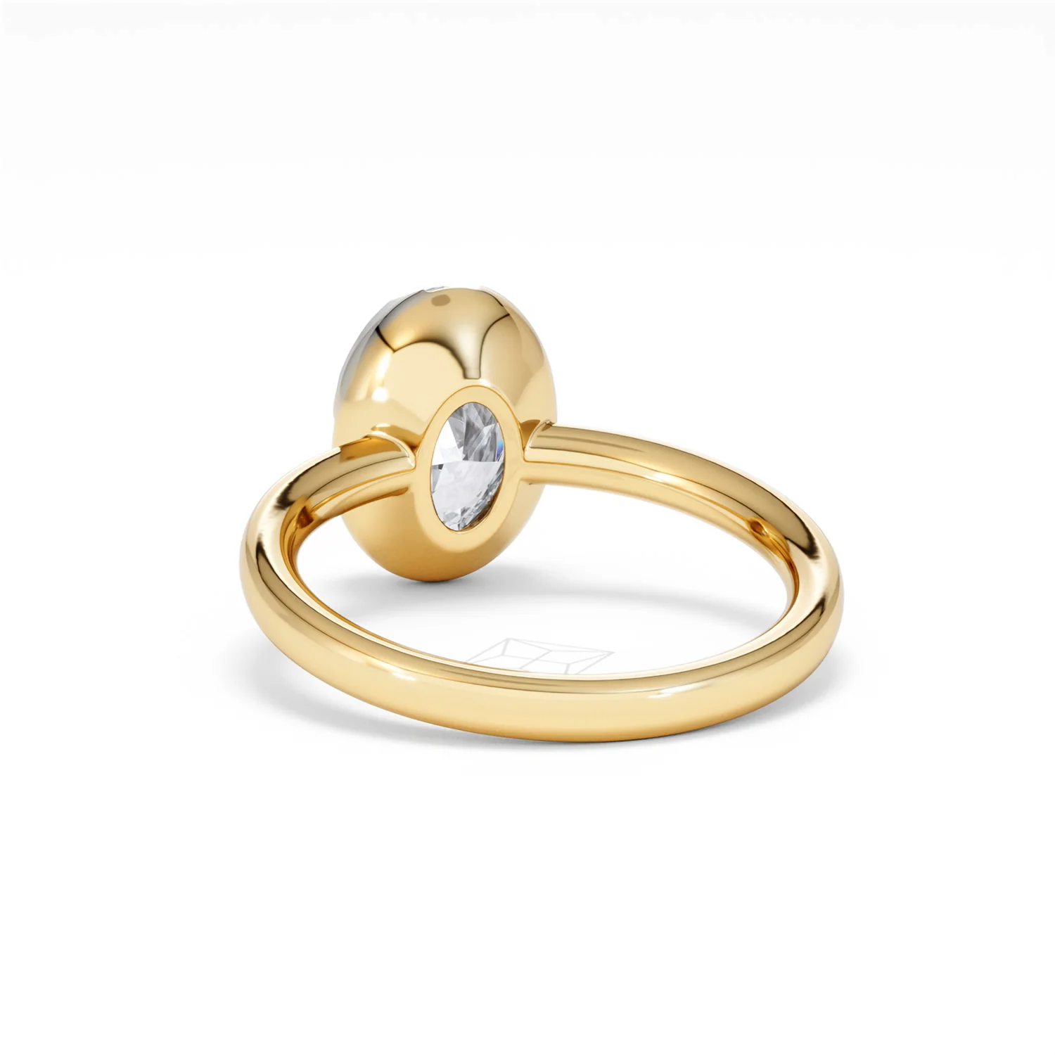 Muse 2.00ct Oval Cut Lab Grown Solitaire Engagement Ring in 18K Yellow Gold - Image 51