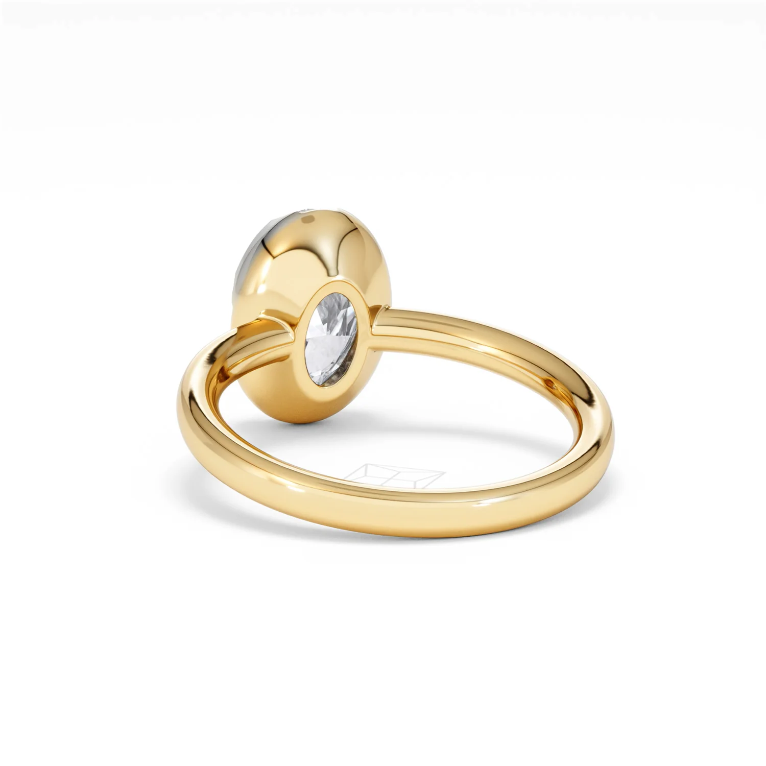 Muse 2.00ct Oval Cut Lab Grown Solitaire Engagement Ring in 18K Yellow Gold - Image 52