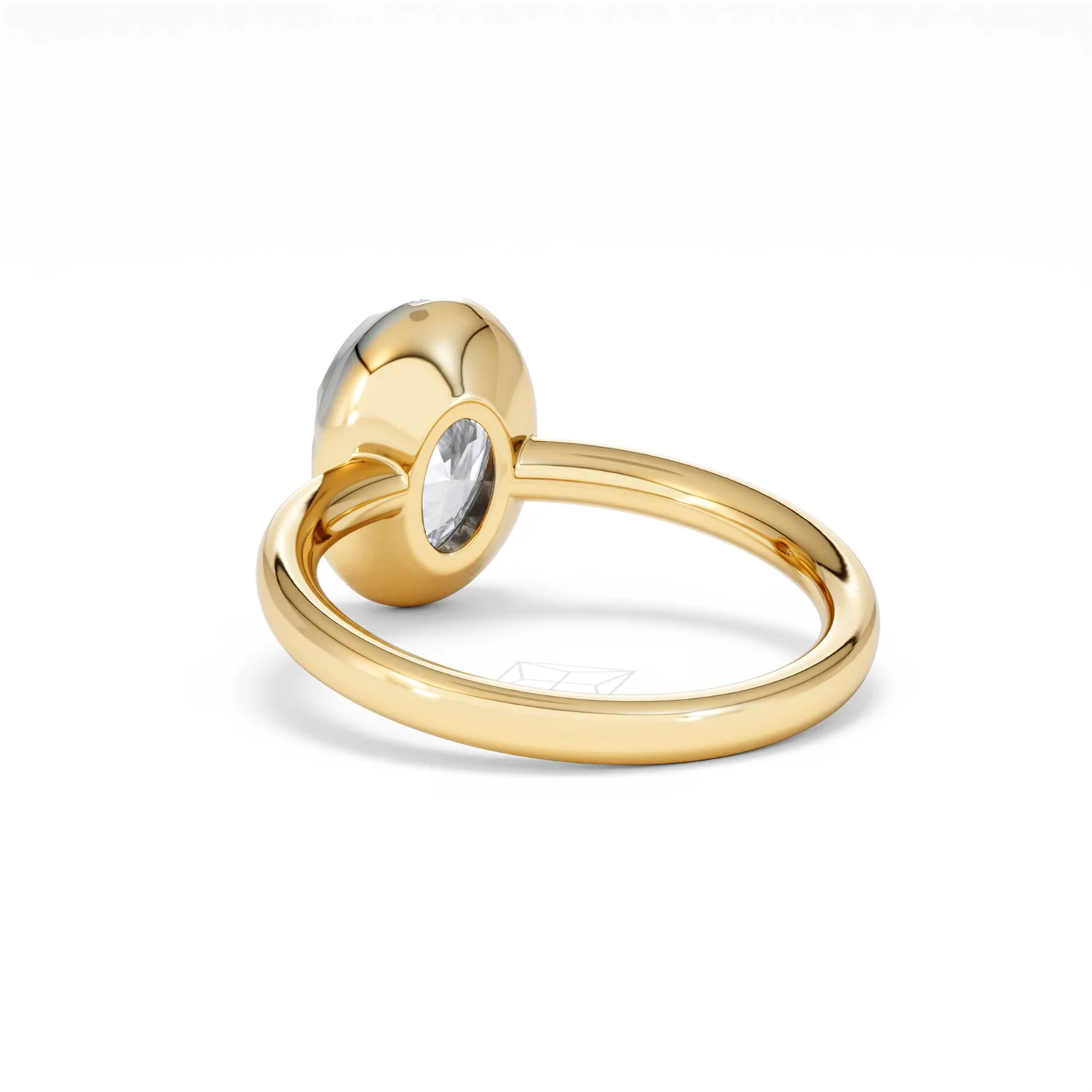Muse 2.00ct Oval Cut Lab Grown Solitaire Engagement Ring in 18K Yellow Gold - Image 53