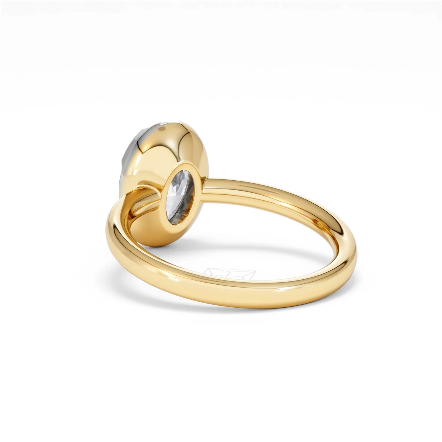Muse 2.00ct Oval Cut Lab Grown Solitaire Engagement Ring in 18K Yellow Gold - Image 54