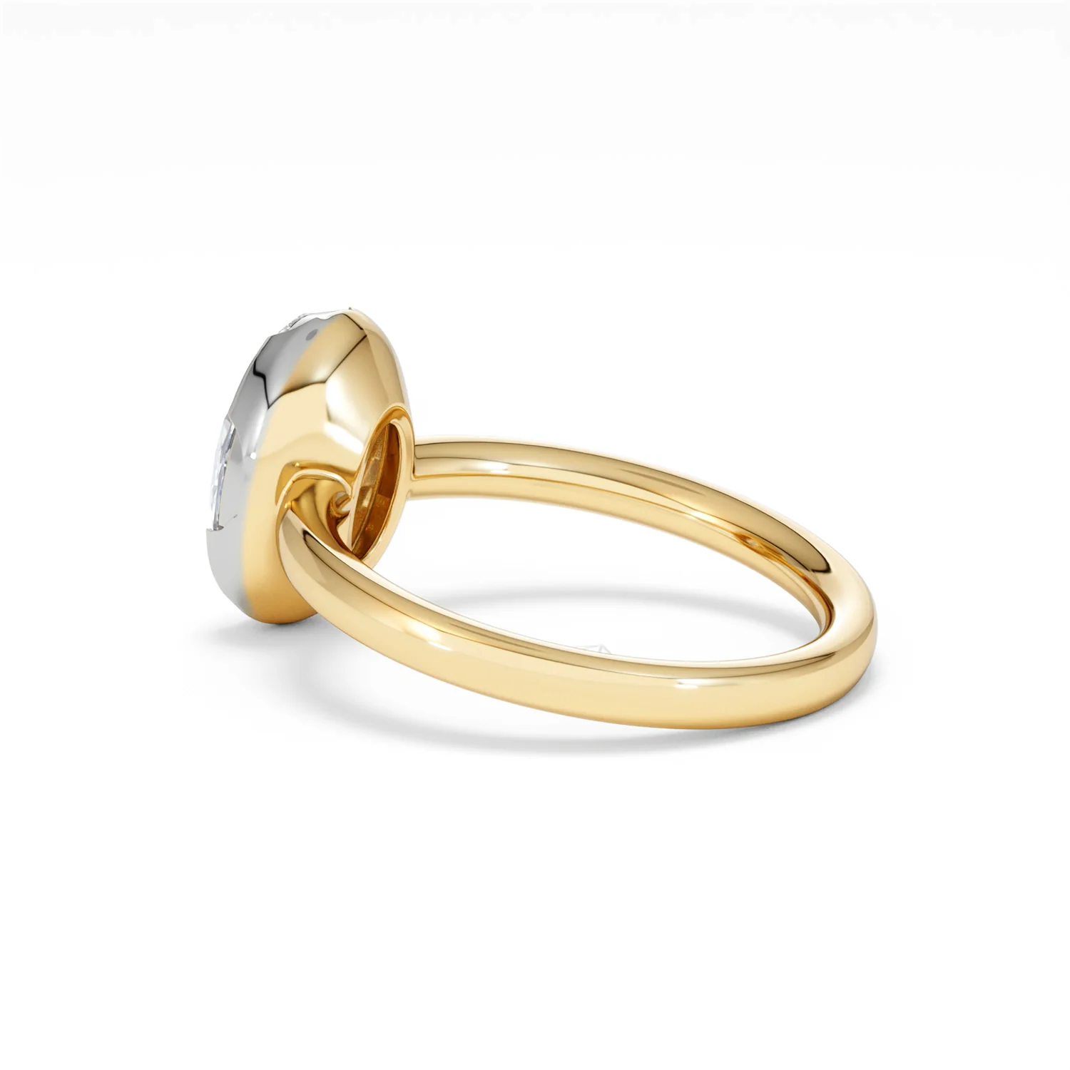 Muse 2.00ct Oval Cut Lab Grown Solitaire Engagement Ring in 18K Yellow Gold - Image 60