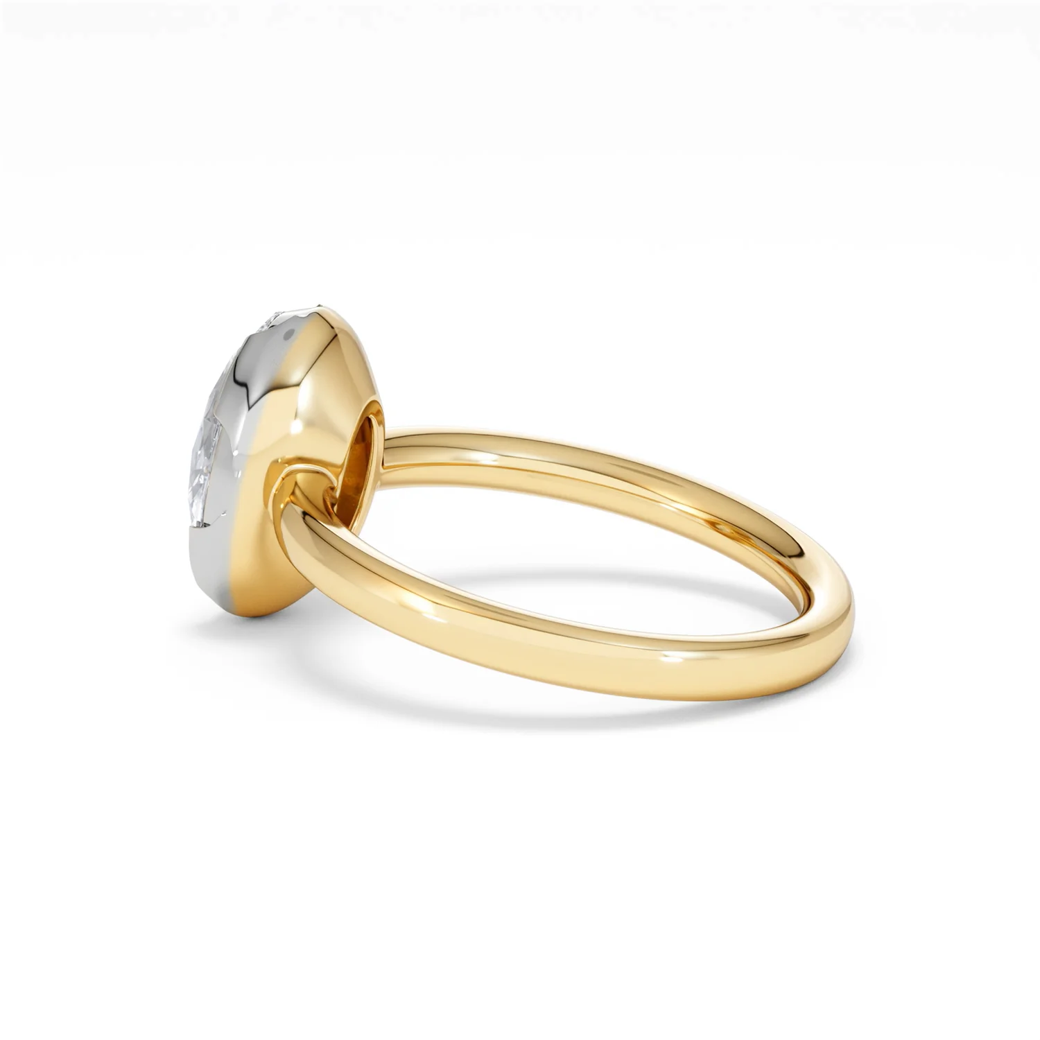 Muse 2.00ct Oval Cut Lab Grown Solitaire Engagement Ring in 18K Yellow Gold - Image 62