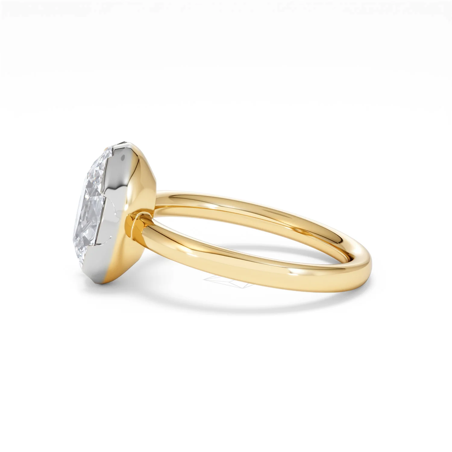 Muse 2.00ct Oval Cut Lab Grown Solitaire Engagement Ring in 18K Yellow Gold - Image 68