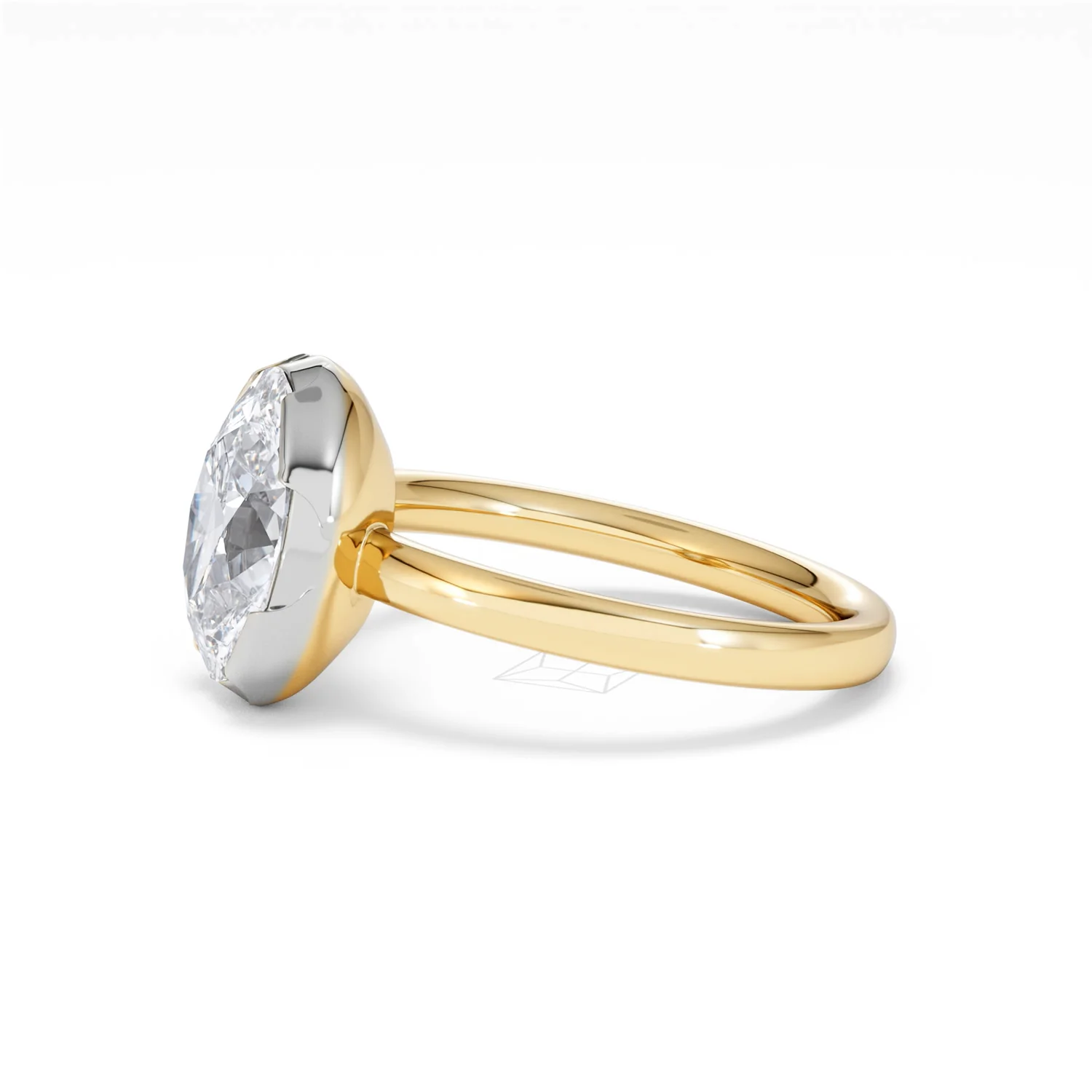 Muse 2.00ct Oval Cut Lab Grown Solitaire Engagement Ring in 18K Yellow Gold - Image 71