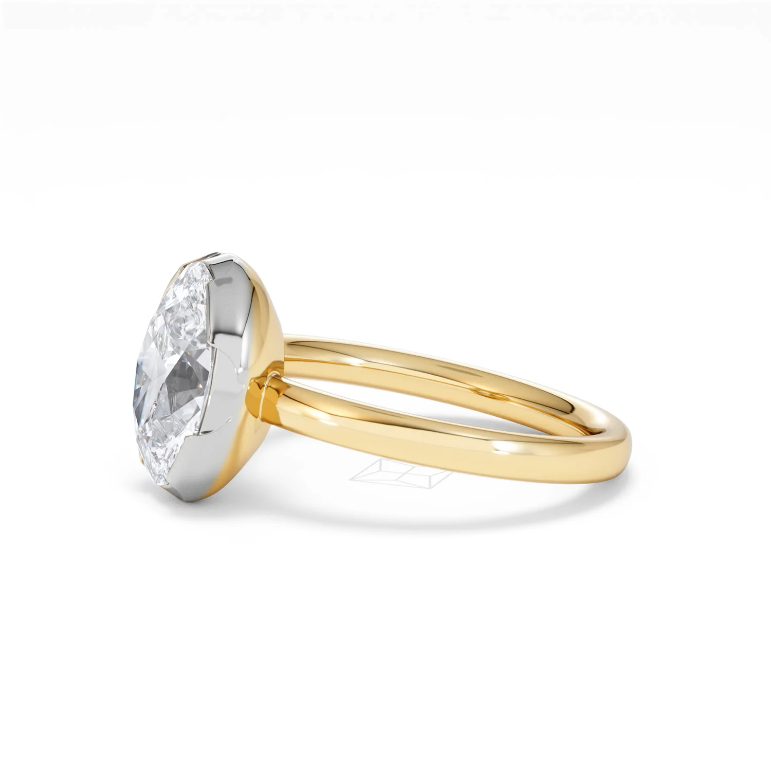 Muse 2.00ct Oval Cut Lab Grown Solitaire Engagement Ring in 18K Yellow Gold - Image 72