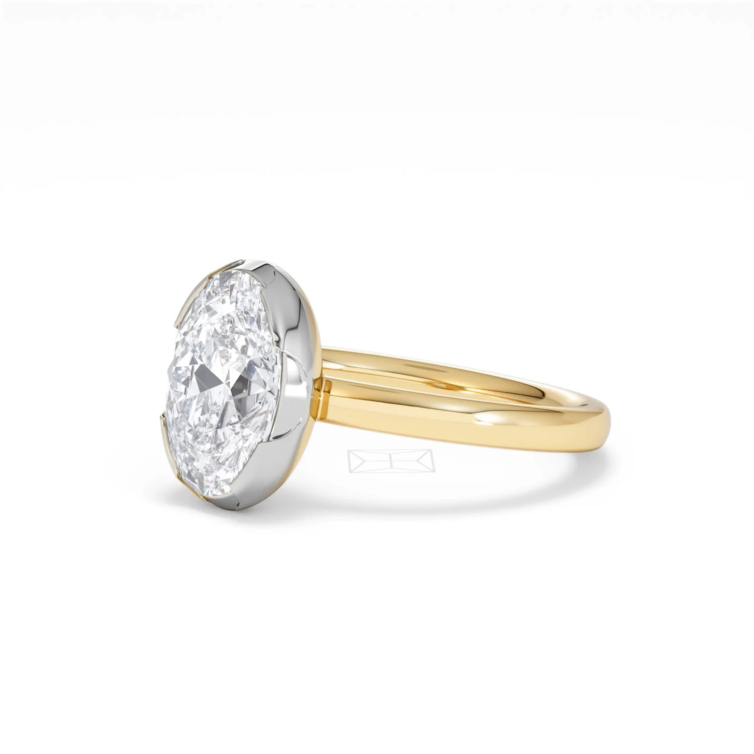 Muse 2.00ct Oval Cut Lab Grown Solitaire Engagement Ring in 18K Yellow Gold - Image 77