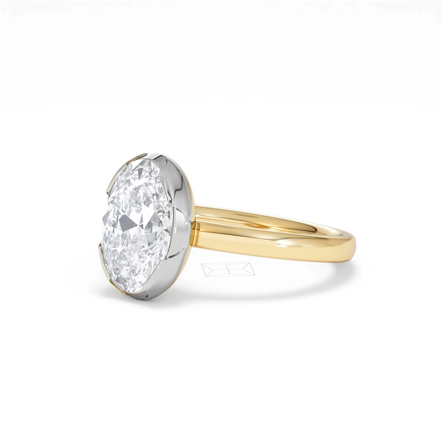 Muse 2.00ct Oval Cut Lab Grown Solitaire Engagement Ring in 18K Yellow Gold - Image 78