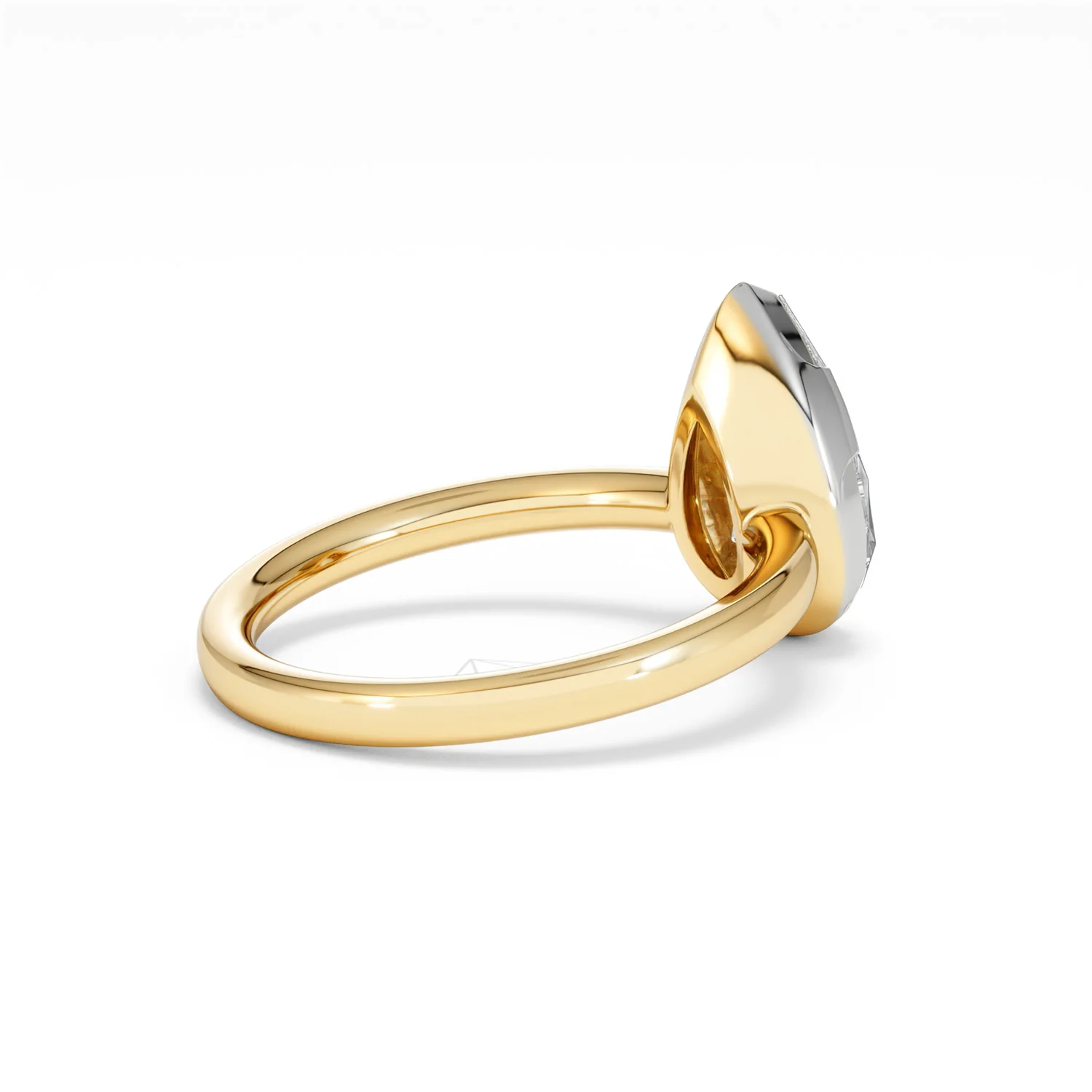 Muse 2.00ct Pear Cut Lab Grown Solitaire Engagement Ring in 18K Yellow Gold - Image 34