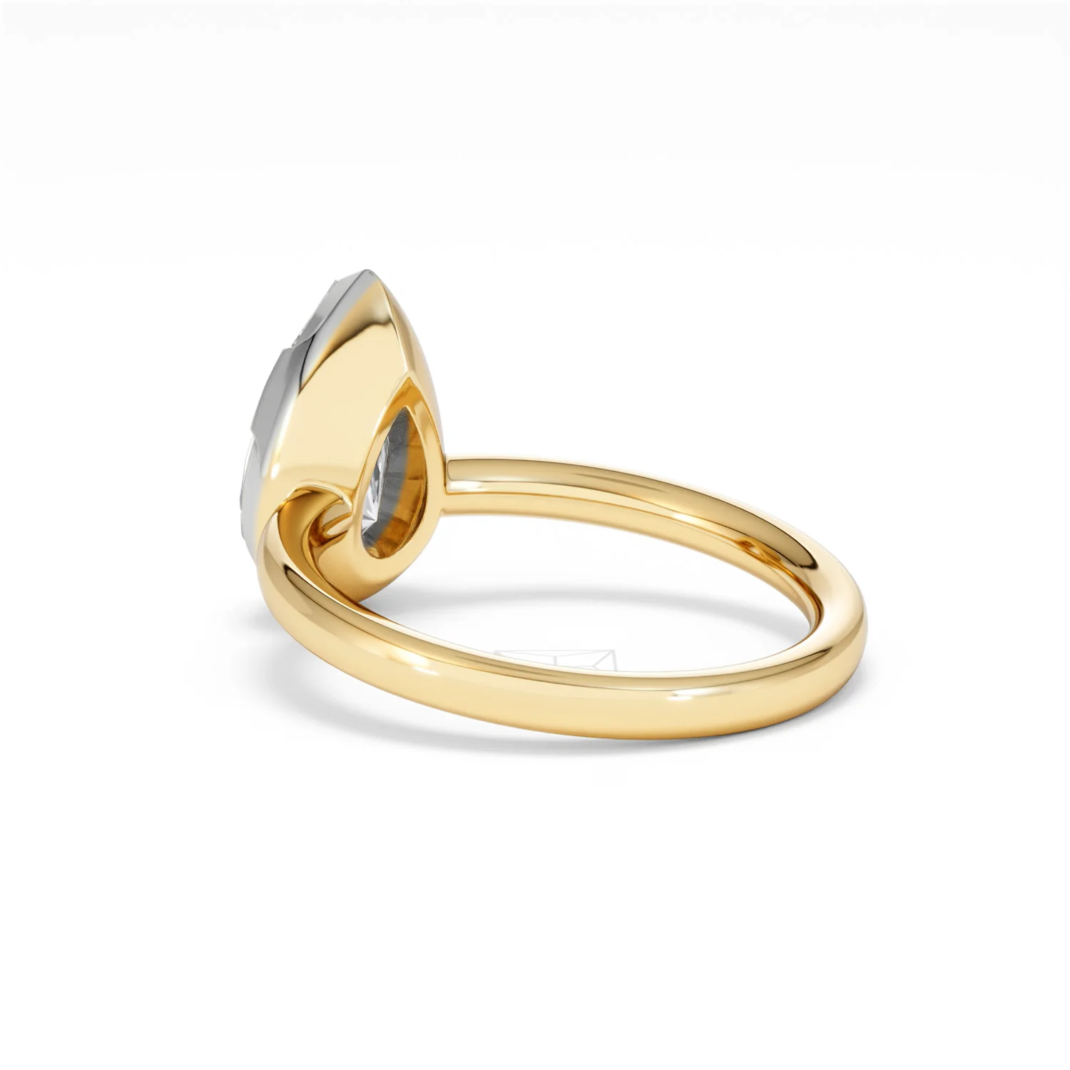 Muse 2.00ct Pear Cut Lab Grown Solitaire Engagement Ring in 18K Yellow Gold - Image 57