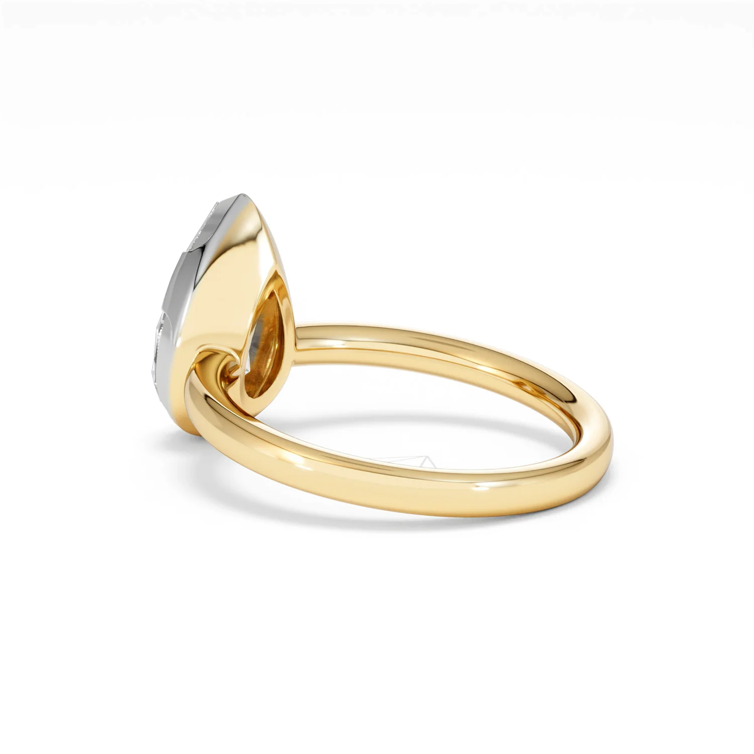 Muse 2.00ct Pear Cut Lab Grown Solitaire Engagement Ring in 18K Yellow Gold - Image 59