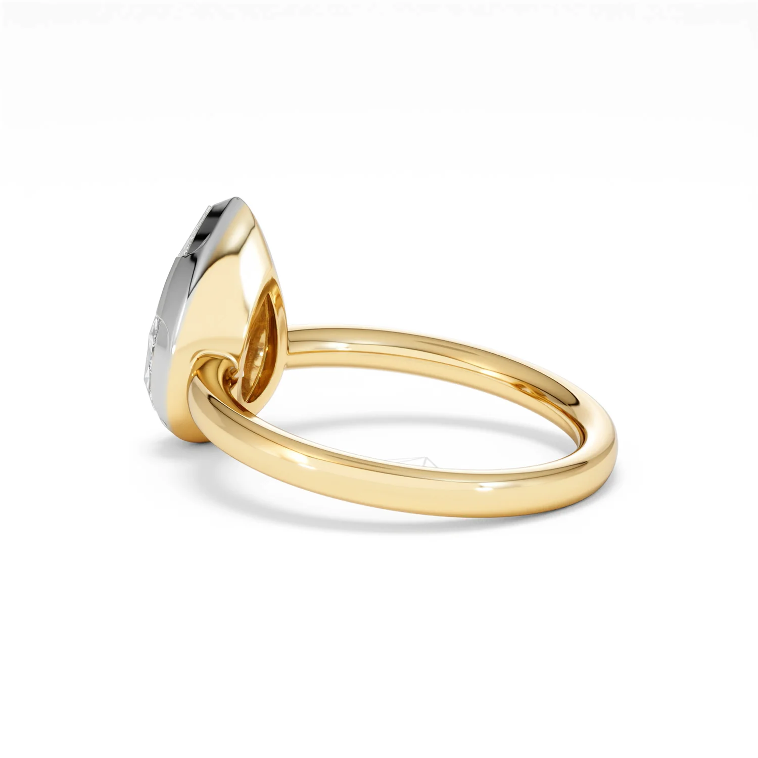 Muse 2.00ct Pear Cut Lab Grown Solitaire Engagement Ring in 18K Yellow Gold - Image 60