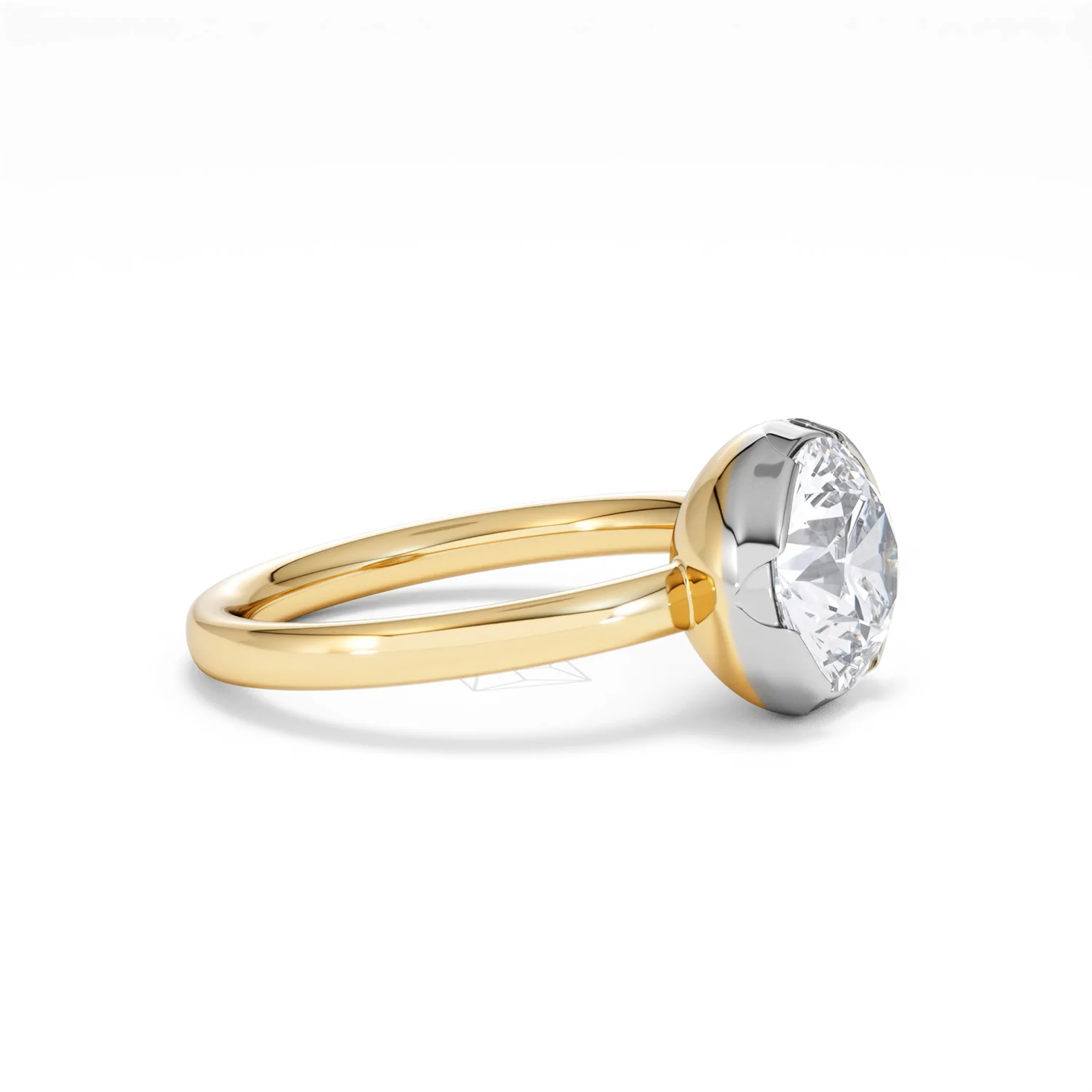 Muse 2.00ct Round Cut Lab Grown Solitaire Engagement Ring in 18K Yellow Gold - Image 21