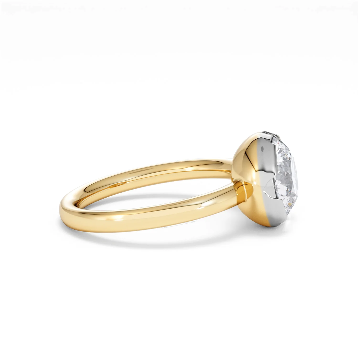 Muse 2.00ct Round Cut Lab Grown Solitaire Engagement Ring in 18K Yellow Gold - Image 25