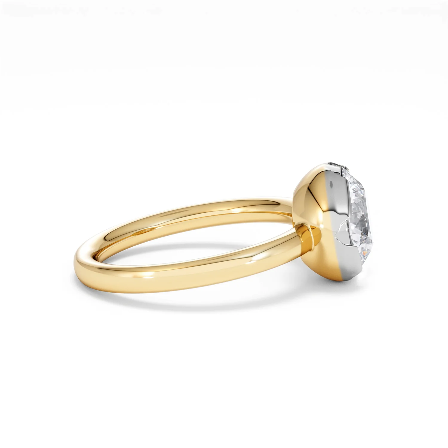 Muse 2.00ct Round Cut Lab Grown Solitaire Engagement Ring in 18K Yellow Gold - Image 26