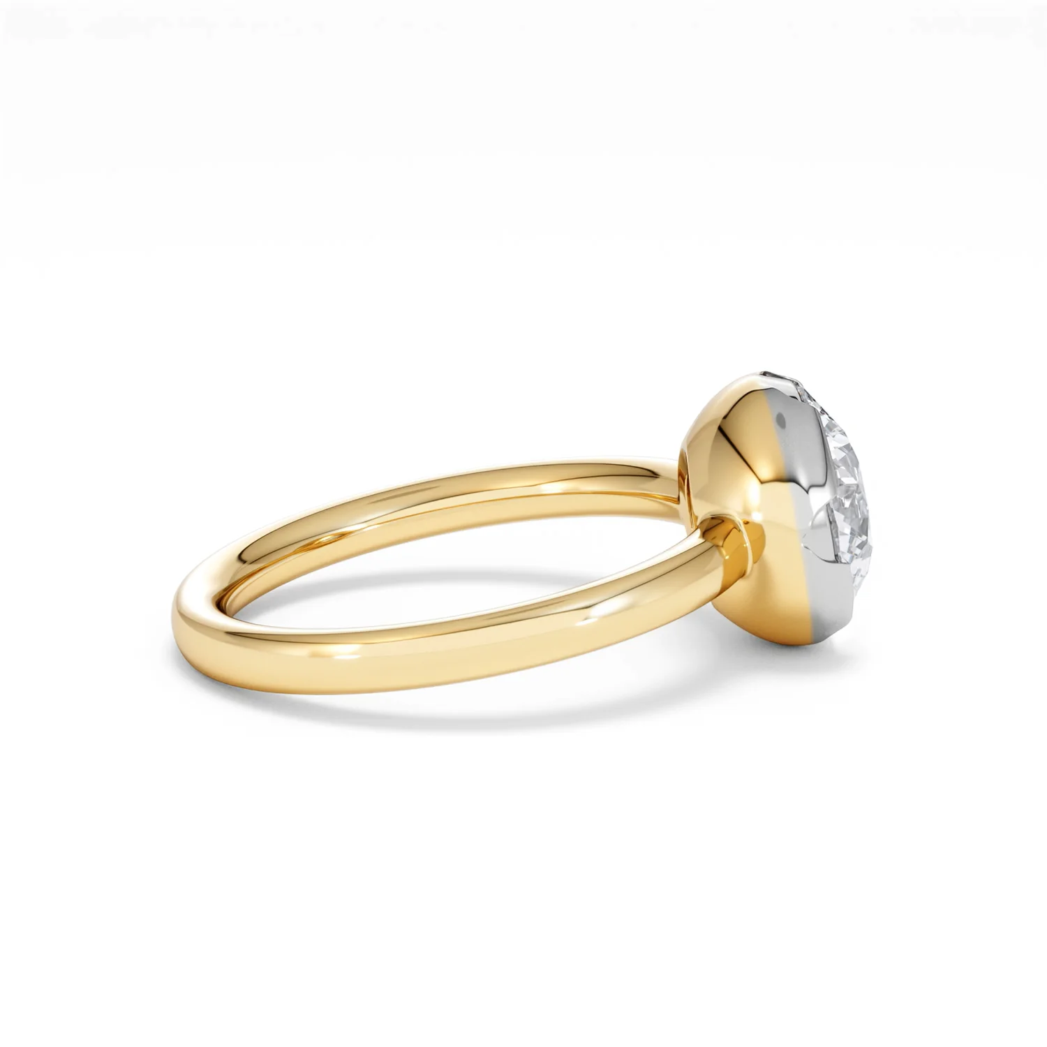 Muse 2.00ct Round Cut Lab Grown Solitaire Engagement Ring in 18K Yellow Gold - Image 28