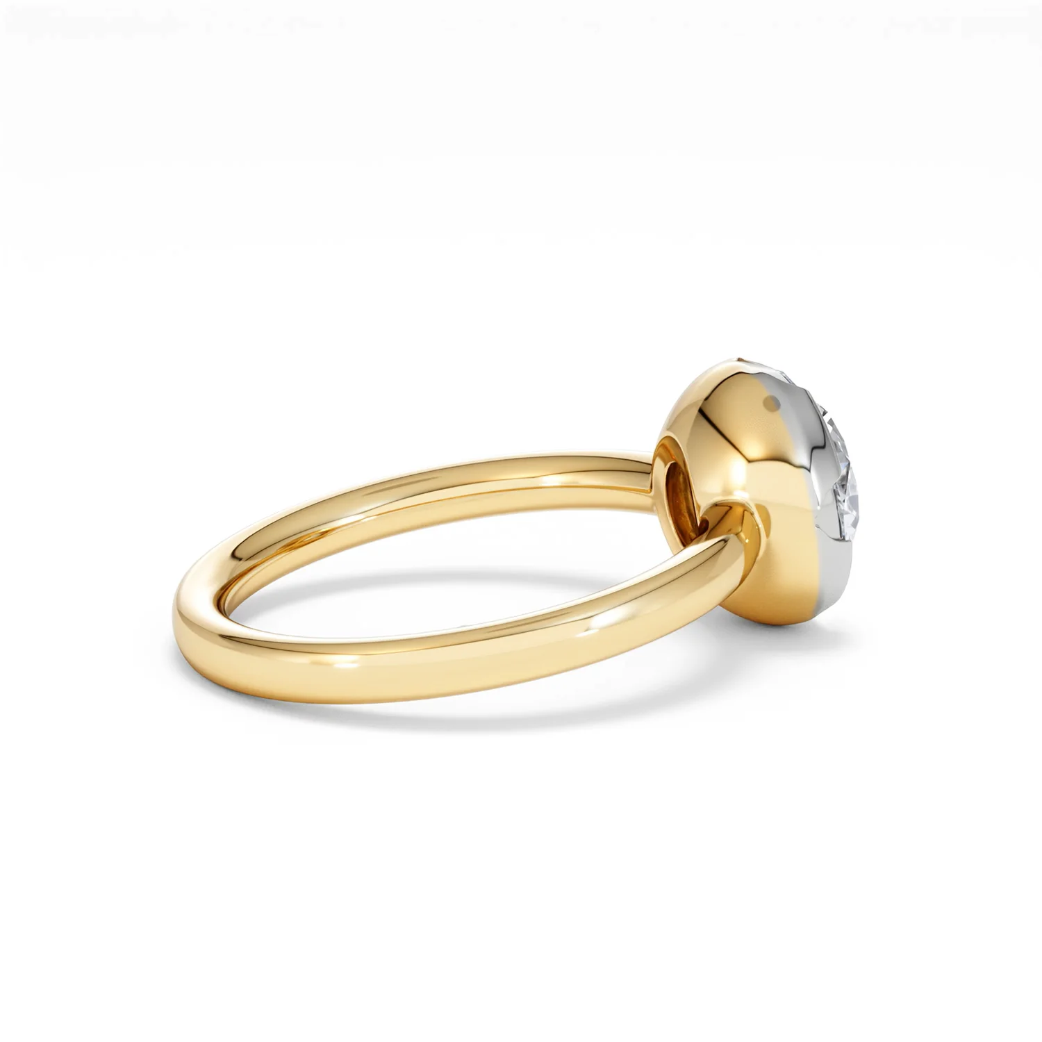 Muse 2.00ct Round Cut Lab Grown Solitaire Engagement Ring in 18K Yellow Gold - Image 31