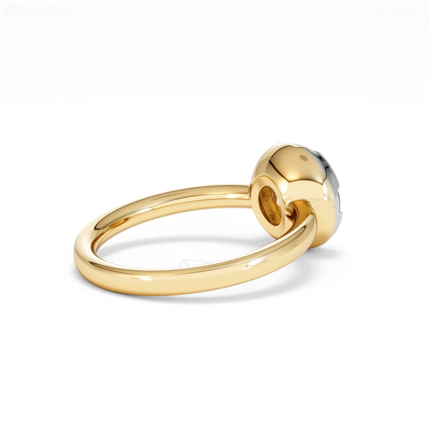 Muse 2.00ct Round Cut Lab Grown Solitaire Engagement Ring in 18K Yellow Gold - Image 35