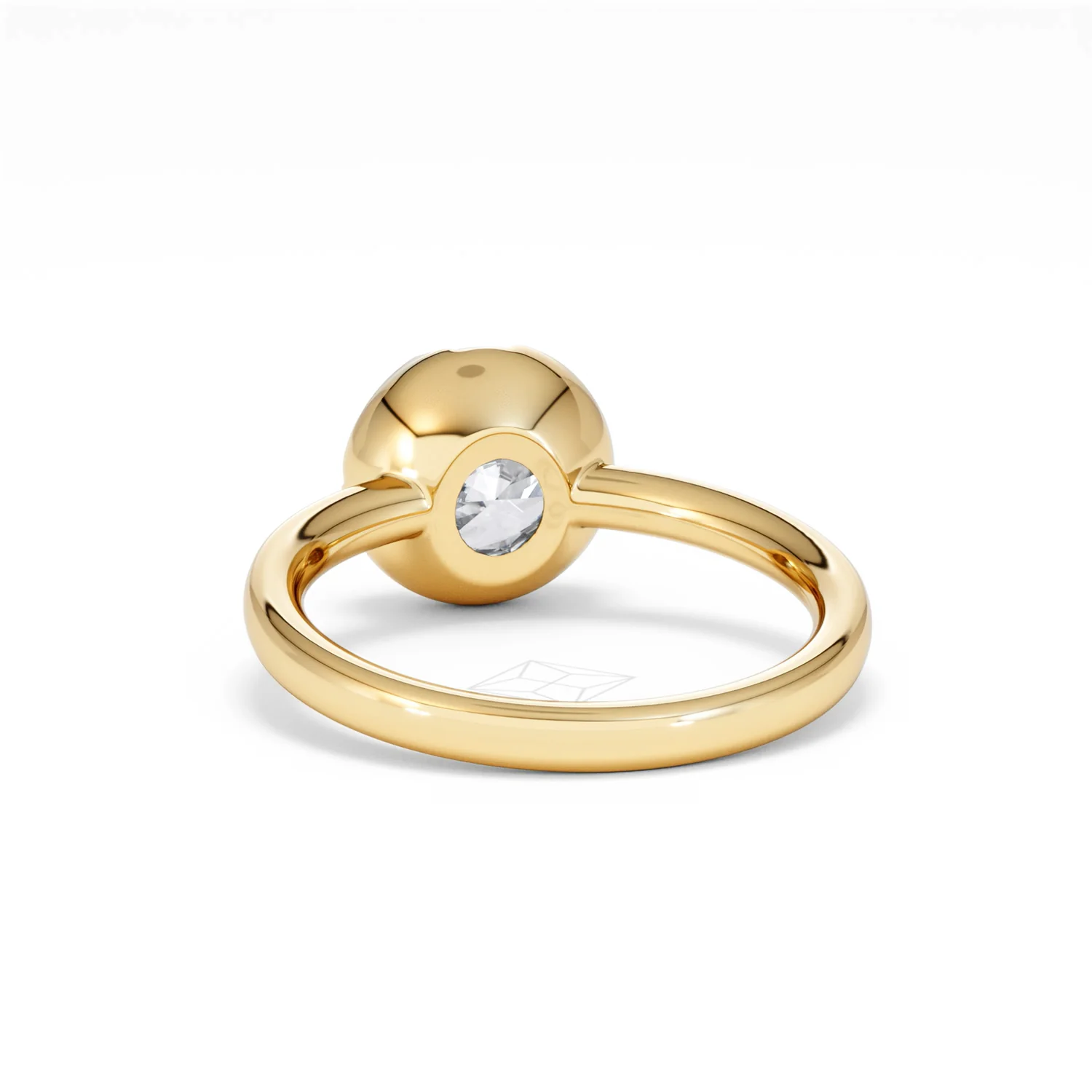 Muse 2.00ct Round Cut Lab Grown Solitaire Engagement Ring in 18K Yellow Gold - Image 50