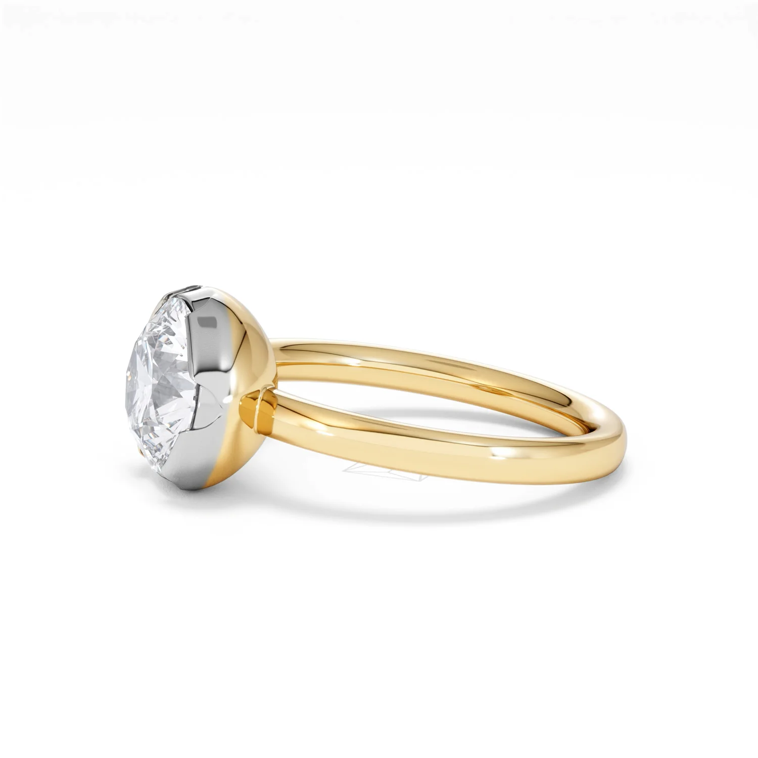 Muse 2.00ct Round Cut Lab Grown Solitaire Engagement Ring in 18K Yellow Gold - Image 71