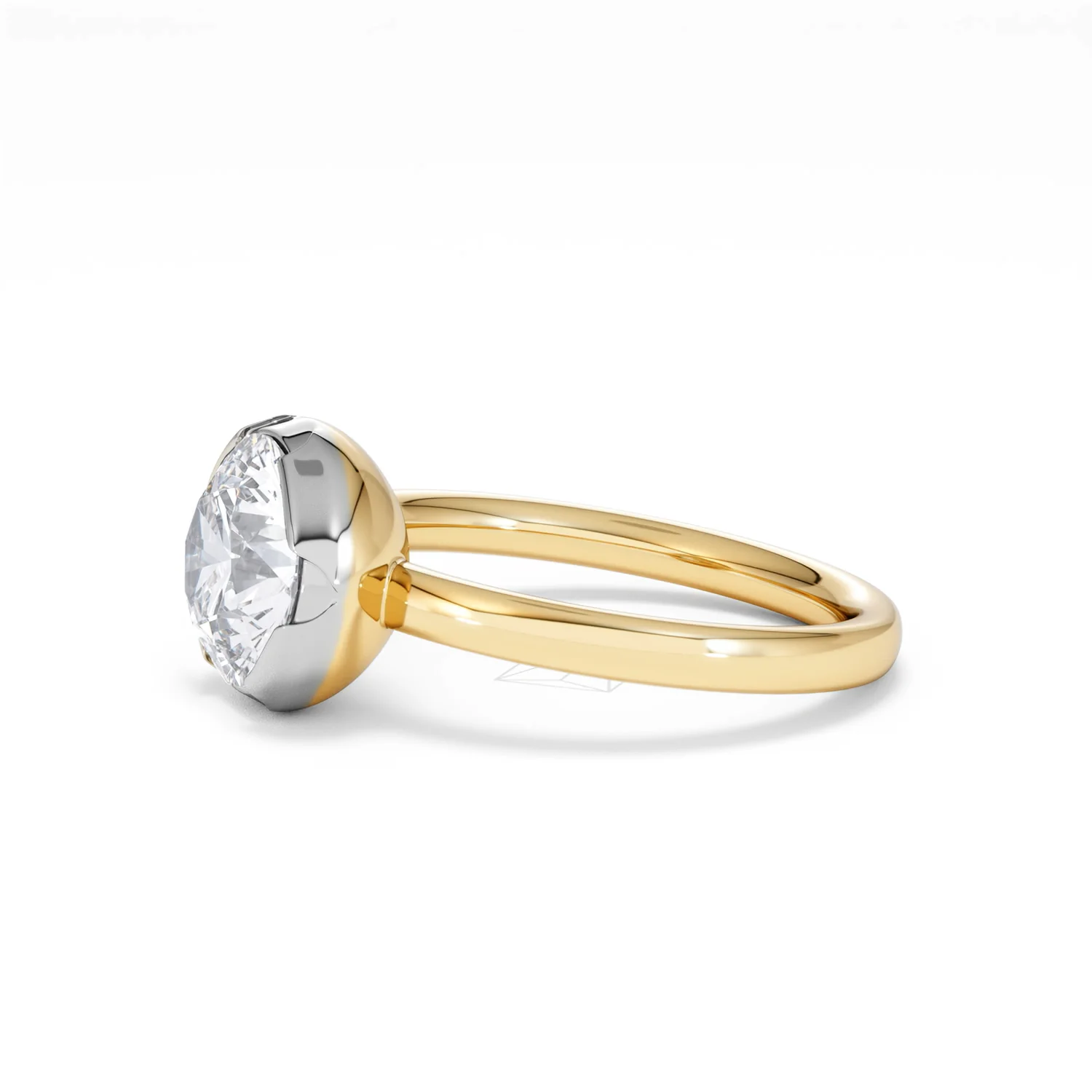 Muse 2.00ct Round Cut Lab Grown Solitaire Engagement Ring in 18K Yellow Gold - Image 72